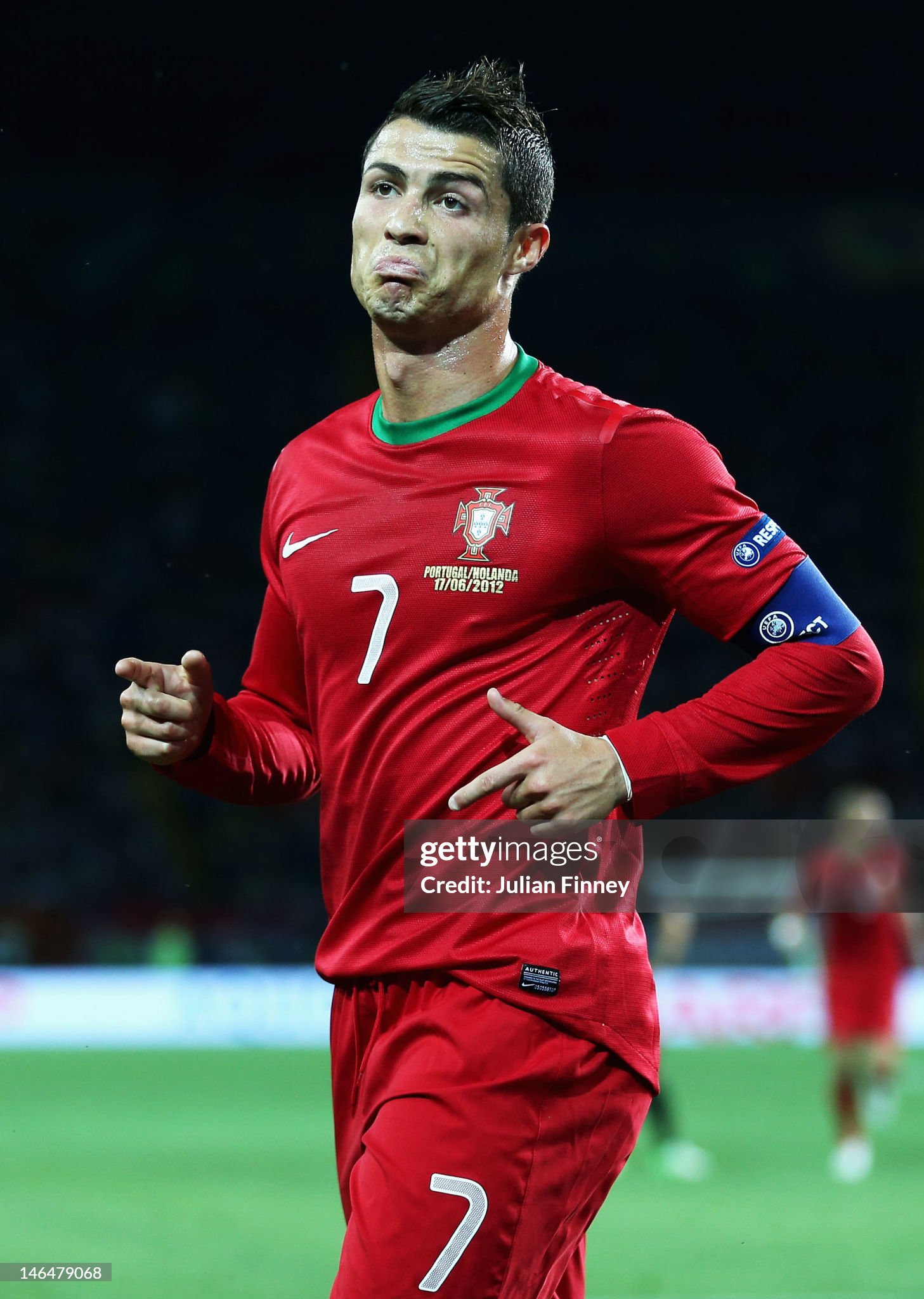 2012 Portugal  Euro Cup Home Retro Jersey Player Edtion Long Sleeve - view 6
