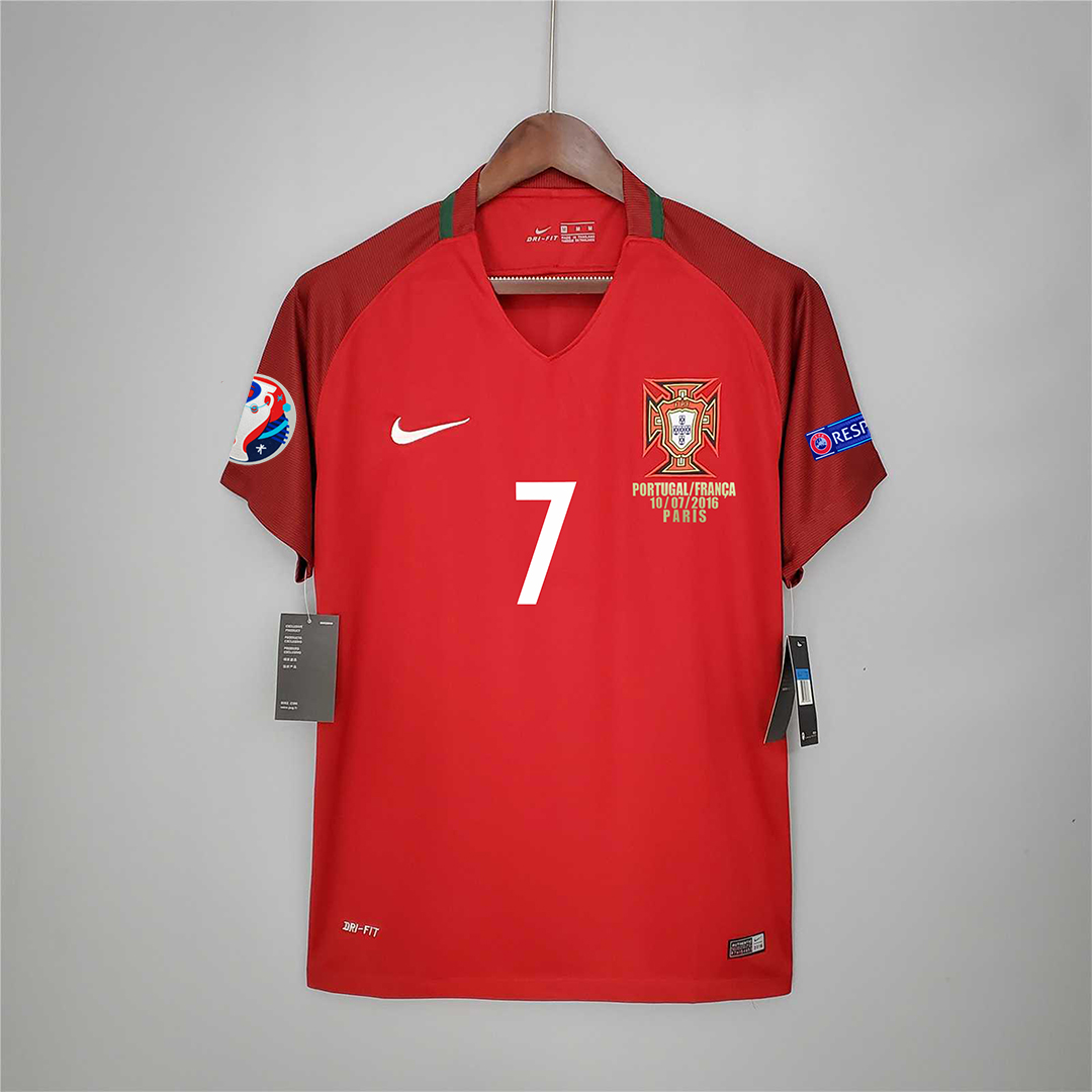 2016 Portugal  Euro Cup Home Retro Jersey - view 13