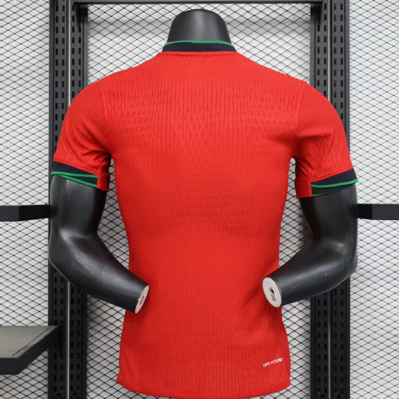2024 Portugal Euro Cup Home Soccer Jersey Player Edition - view 3