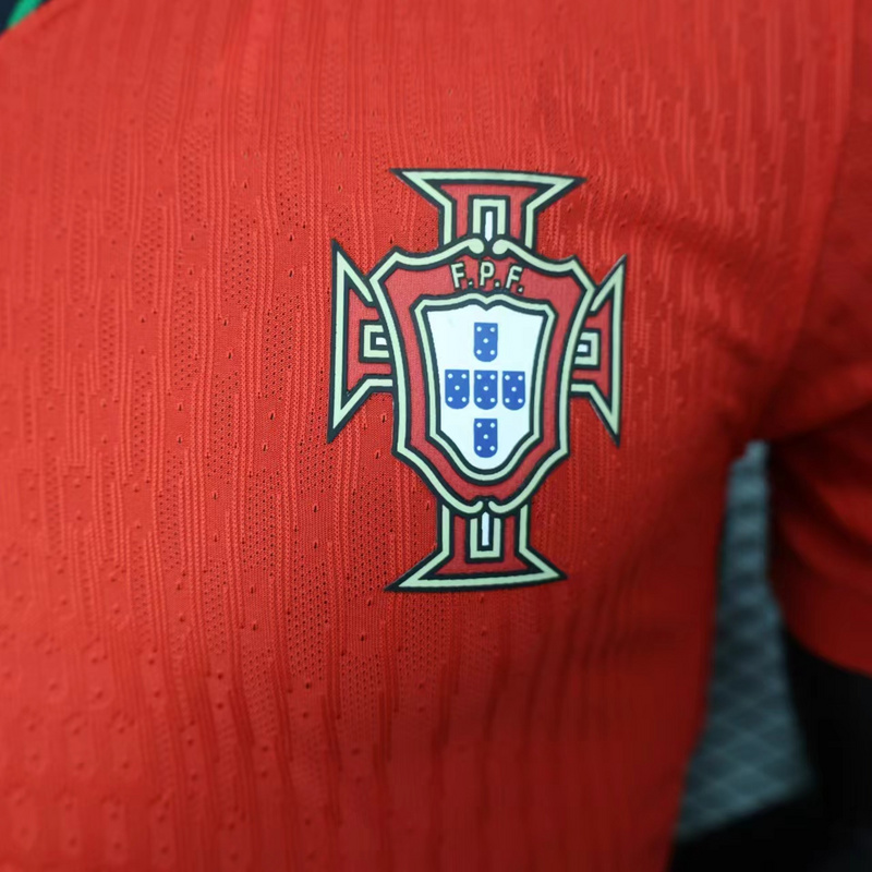 2024 Portugal Euro Cup Home Soccer Jersey Player Edition - view 7