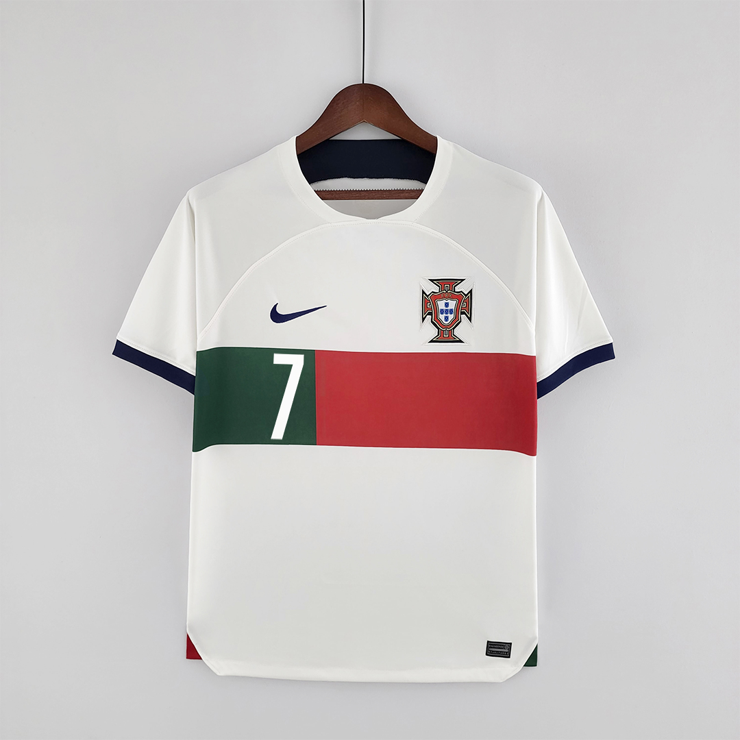 2022 Portugal RONALDO #7 World Cup Away Fan Edition Soccer Jersey - view 3