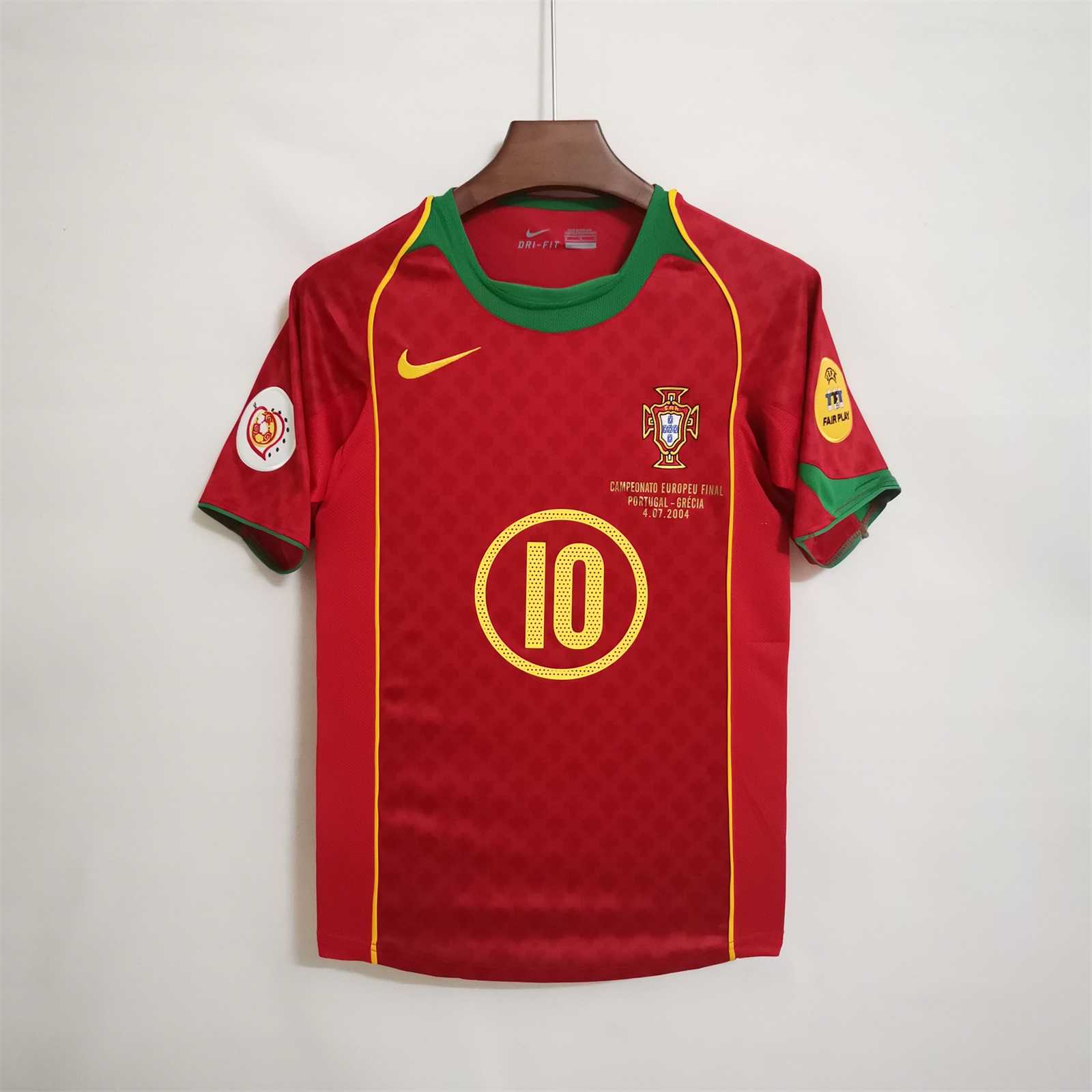 2004 Portugal  Euro Cup Home Retro Jersey - view 16