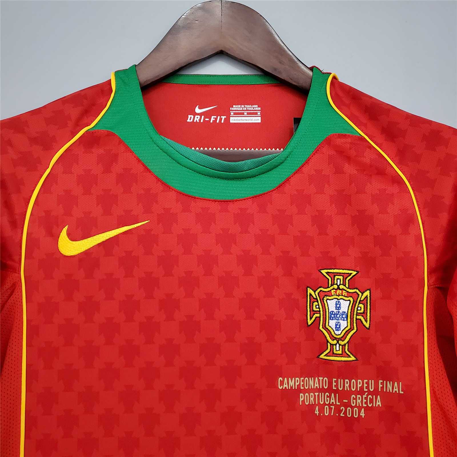 2004 Portugal  Euro Cup Home Retro Jersey - view 7