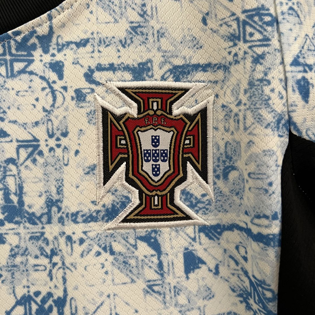 2024 Portugal Euro Cup Away Soccer Kids Kit Jersey+Shorts - view 4