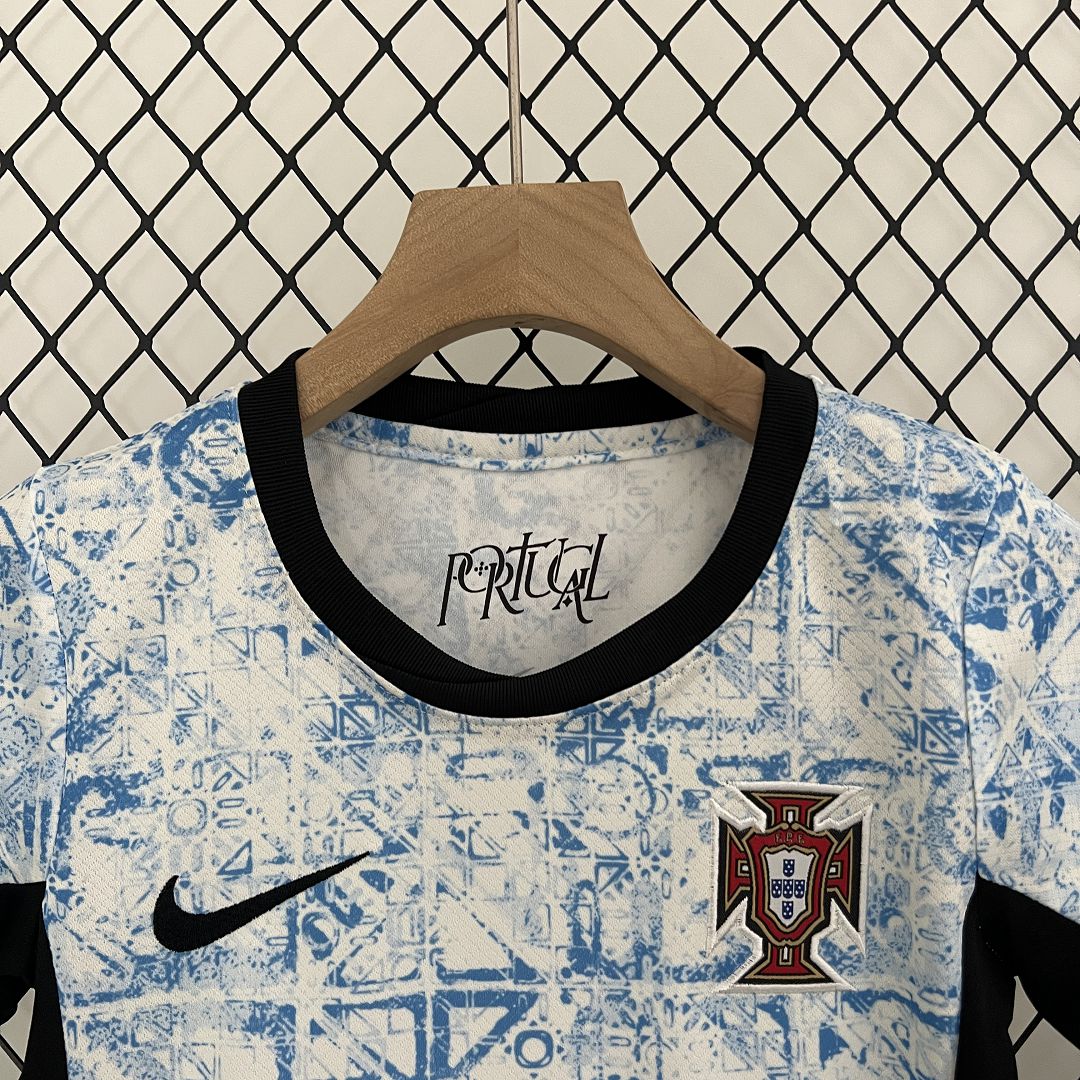 2024 Portugal Euro Cup Away Soccer Kids Kit Jersey+Shorts - view 9