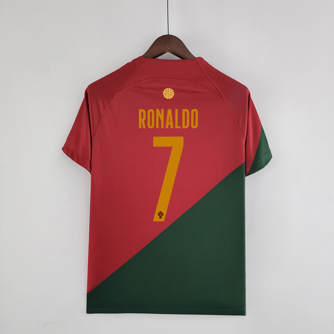 2022 Portugal Ronaldo#7 World Cup Home Fan Edition Soccer Jersey