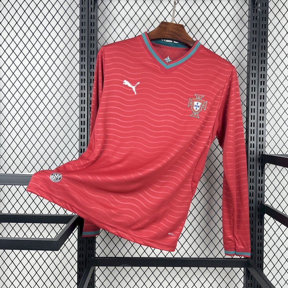2026 Portugal  Home World Cup Soccer Jersey Long Sleeve