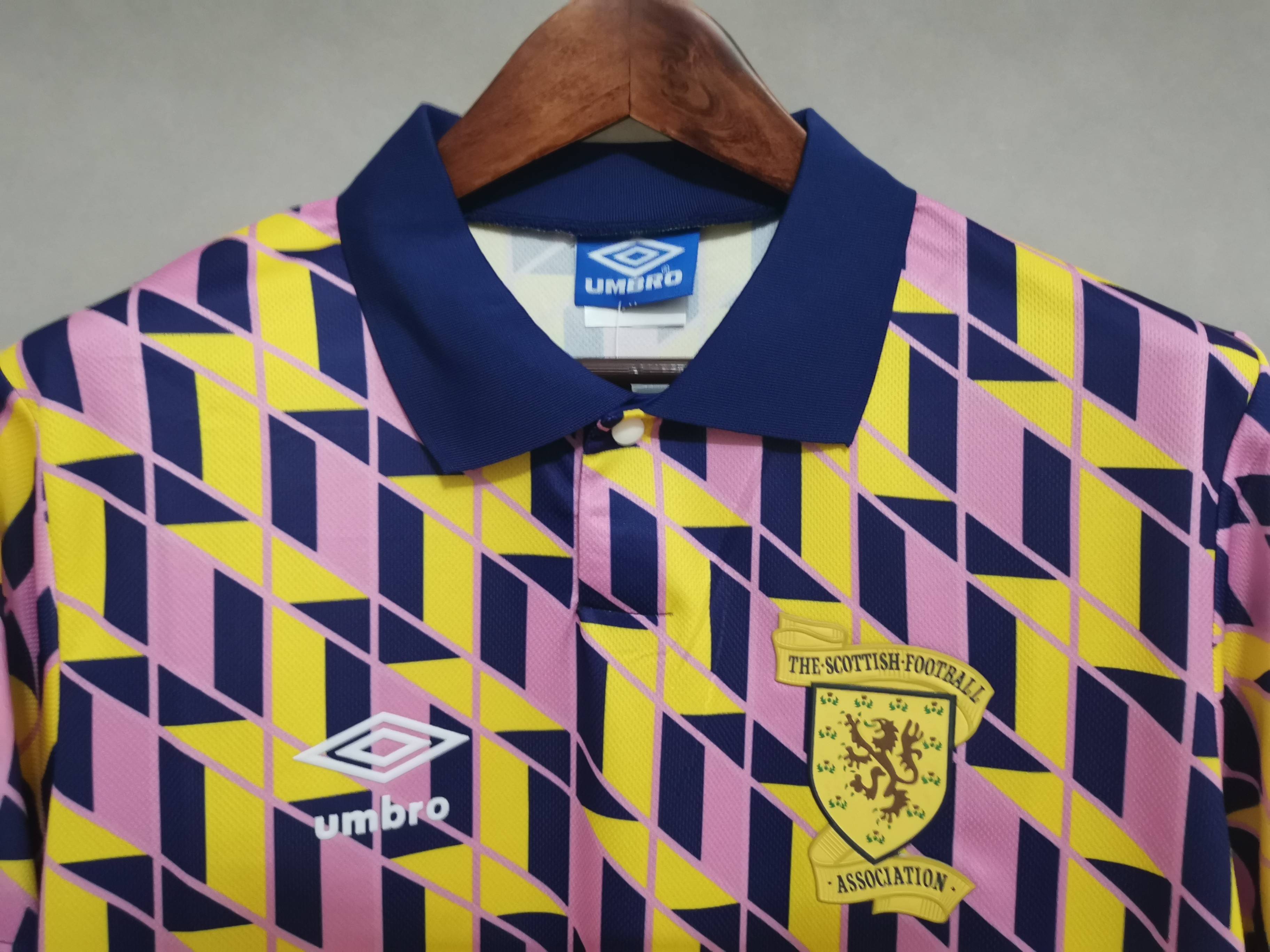 88-89 Scotland Third Away Soccer Retro Jersey - view 8