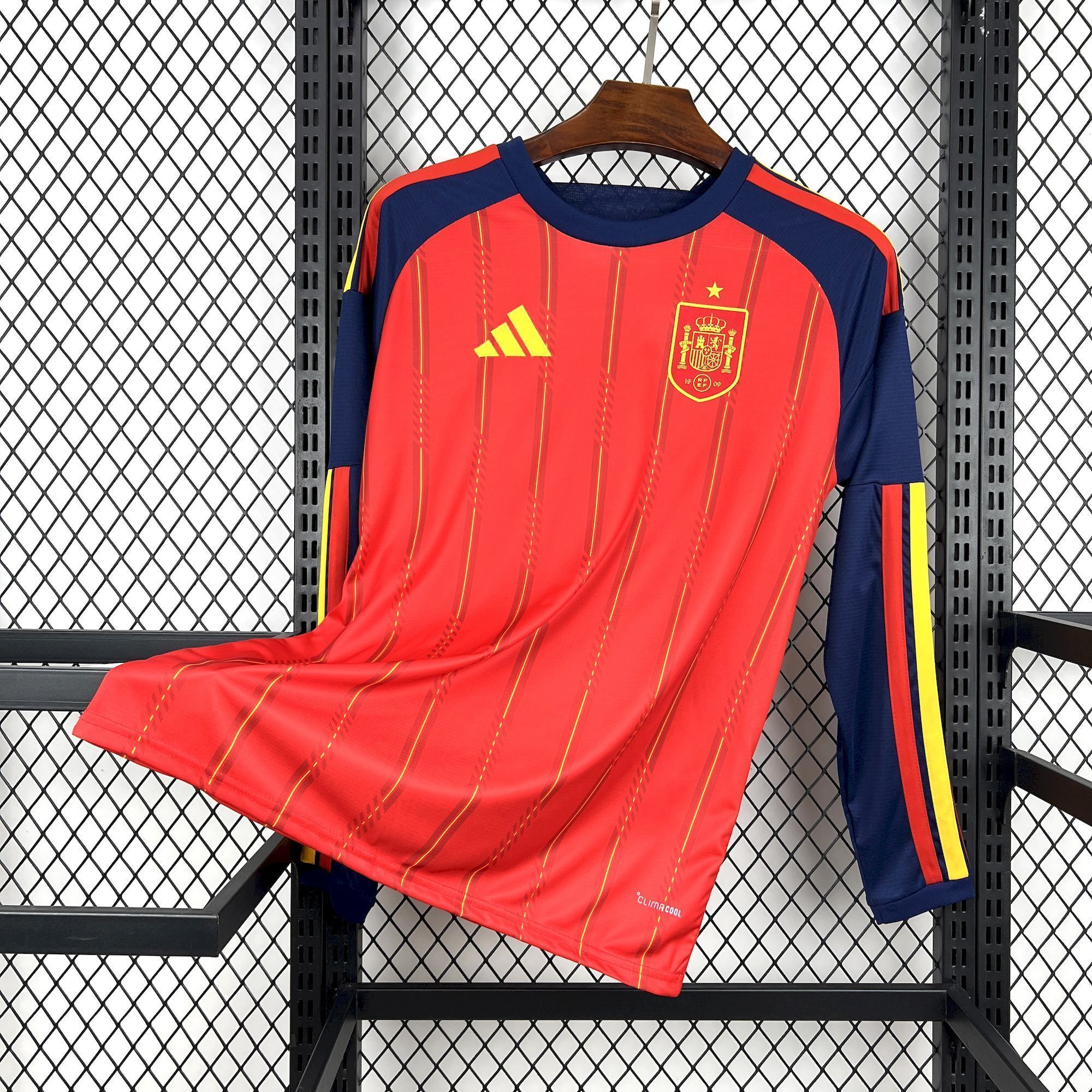 2026 Spain Home World Cup Soccer Jersey Long Sleeve