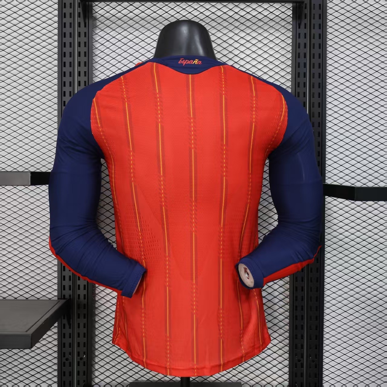 2026 Spain Home World Cup Soccer Jersey Authentic Shirt Long Sleeve - view 3