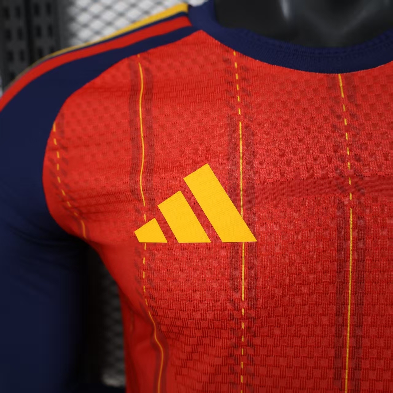 2026 Spain Home World Cup Soccer Jersey Authentic Shirt Long Sleeve - view 8