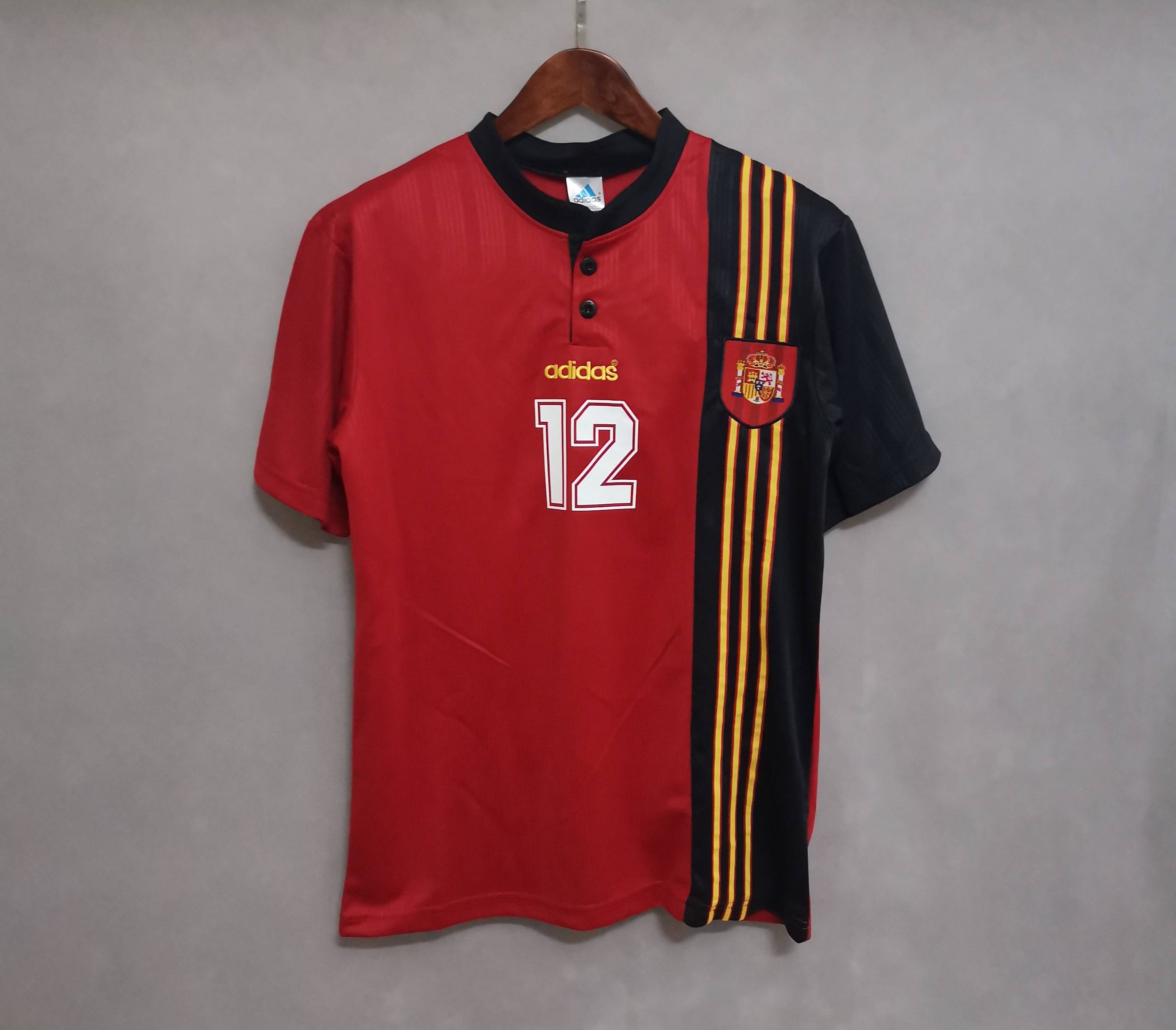 1996 Spain Home Euro Cup Retro Jersey - view 9