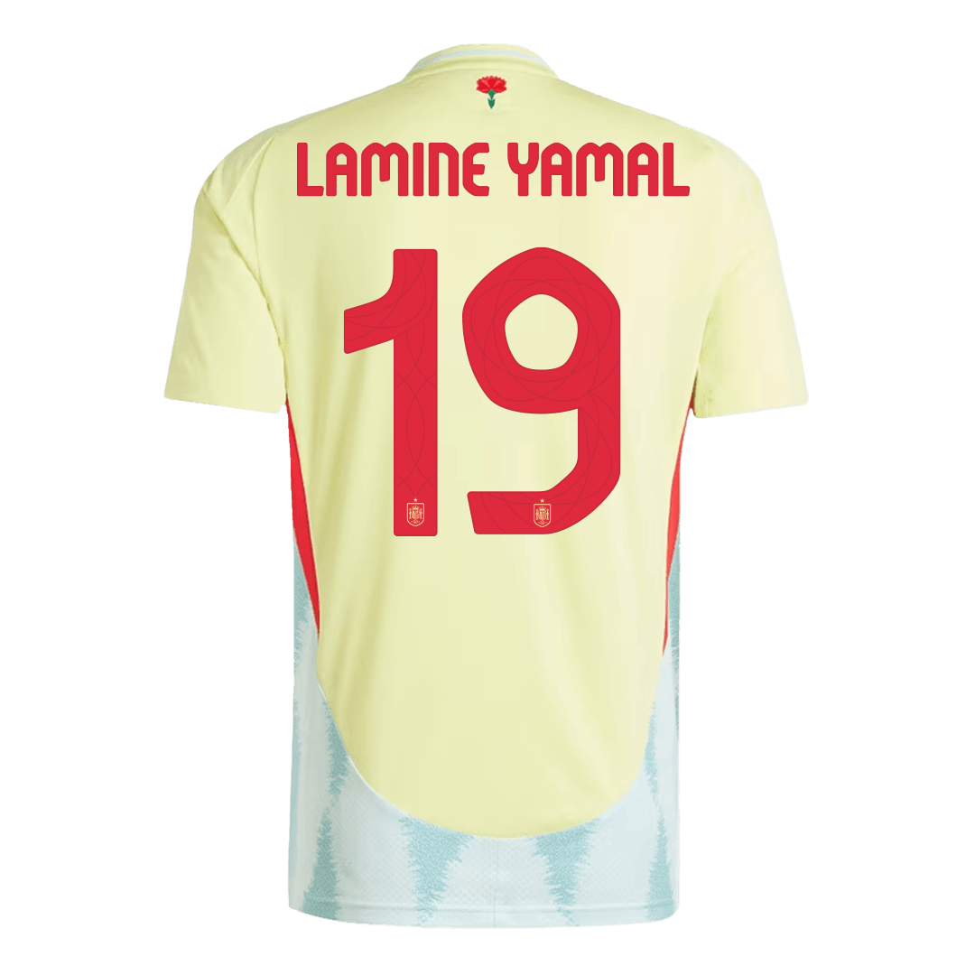 2024 Spain LAMINE YAMAL #19 Euro Cup Away Football Jersey - view 4