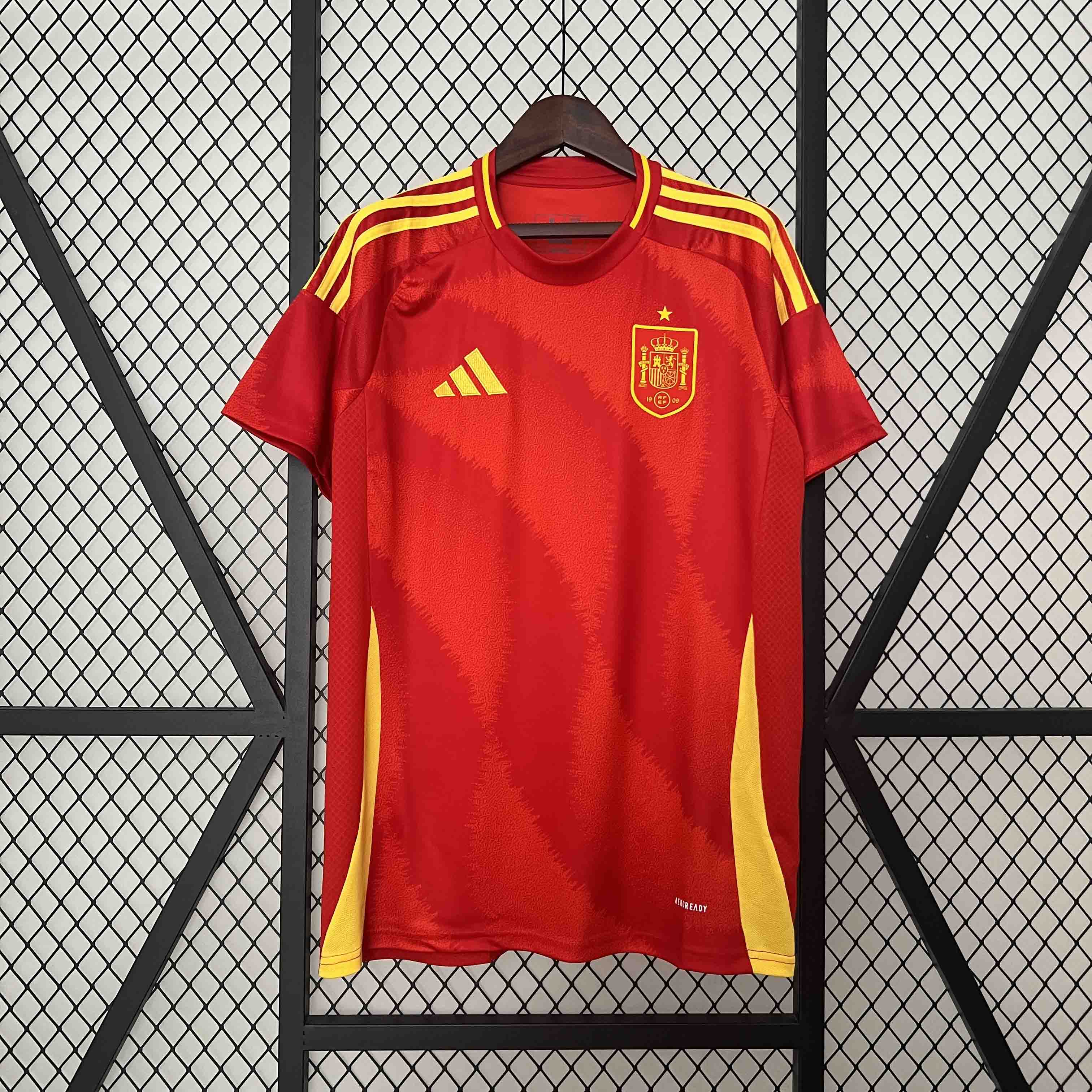 2024 Spain LAMINE YAMAL #19 Euro Cup Home Football Jersey - view 5