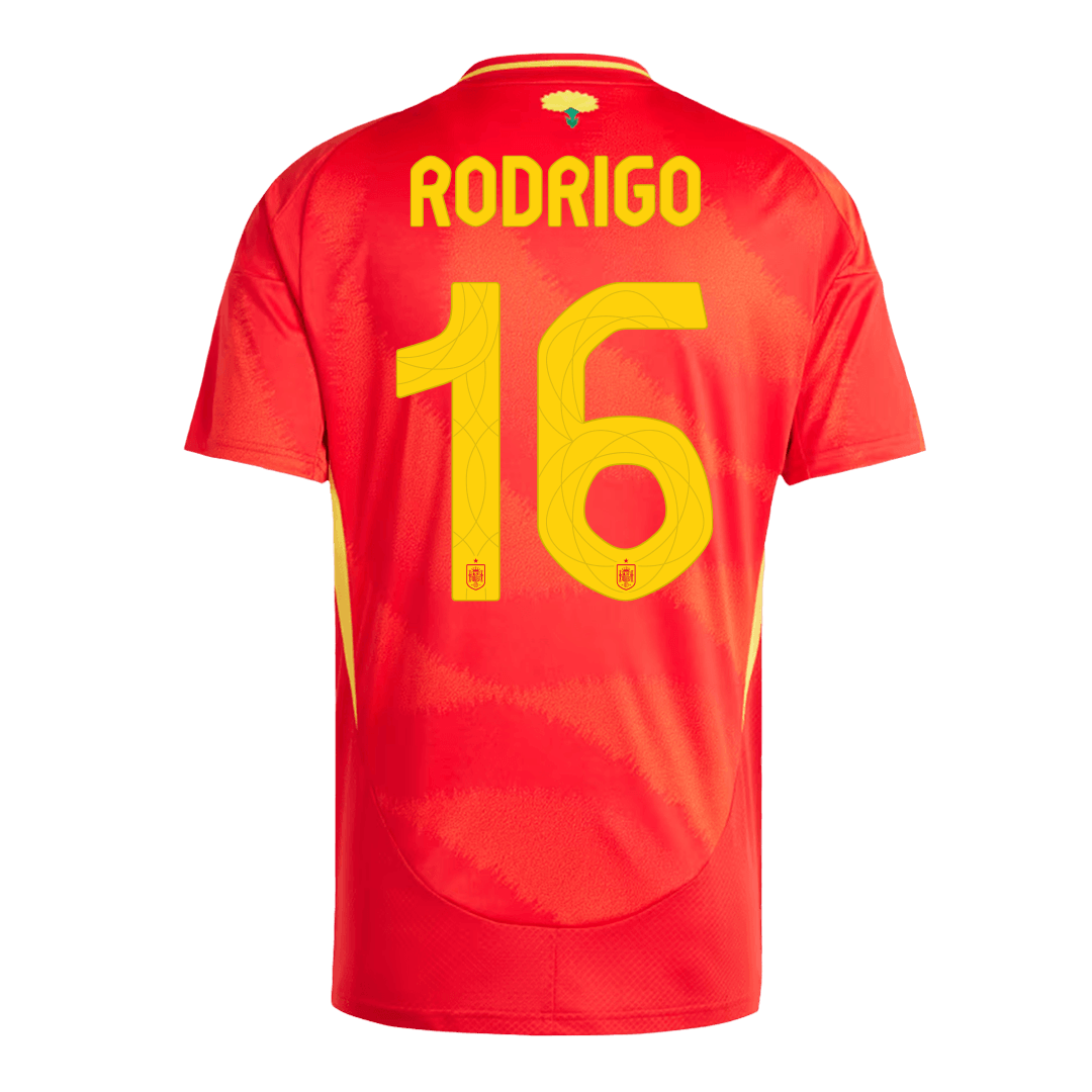 2024 Spain RODRIGO #16 Euro Cup Home Football Jersey - view 4