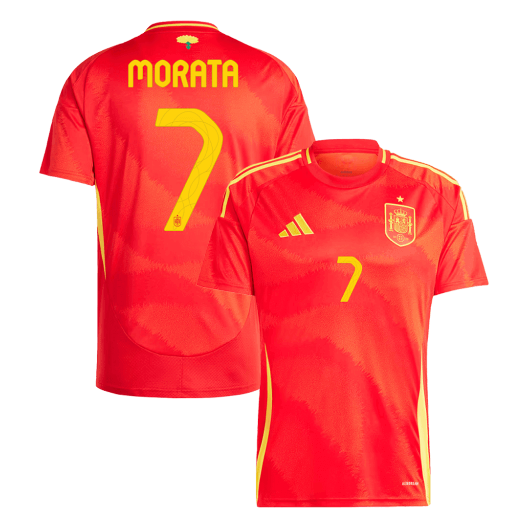 2024 Spain MORATA #7 Euro Cup Home Football Jersey