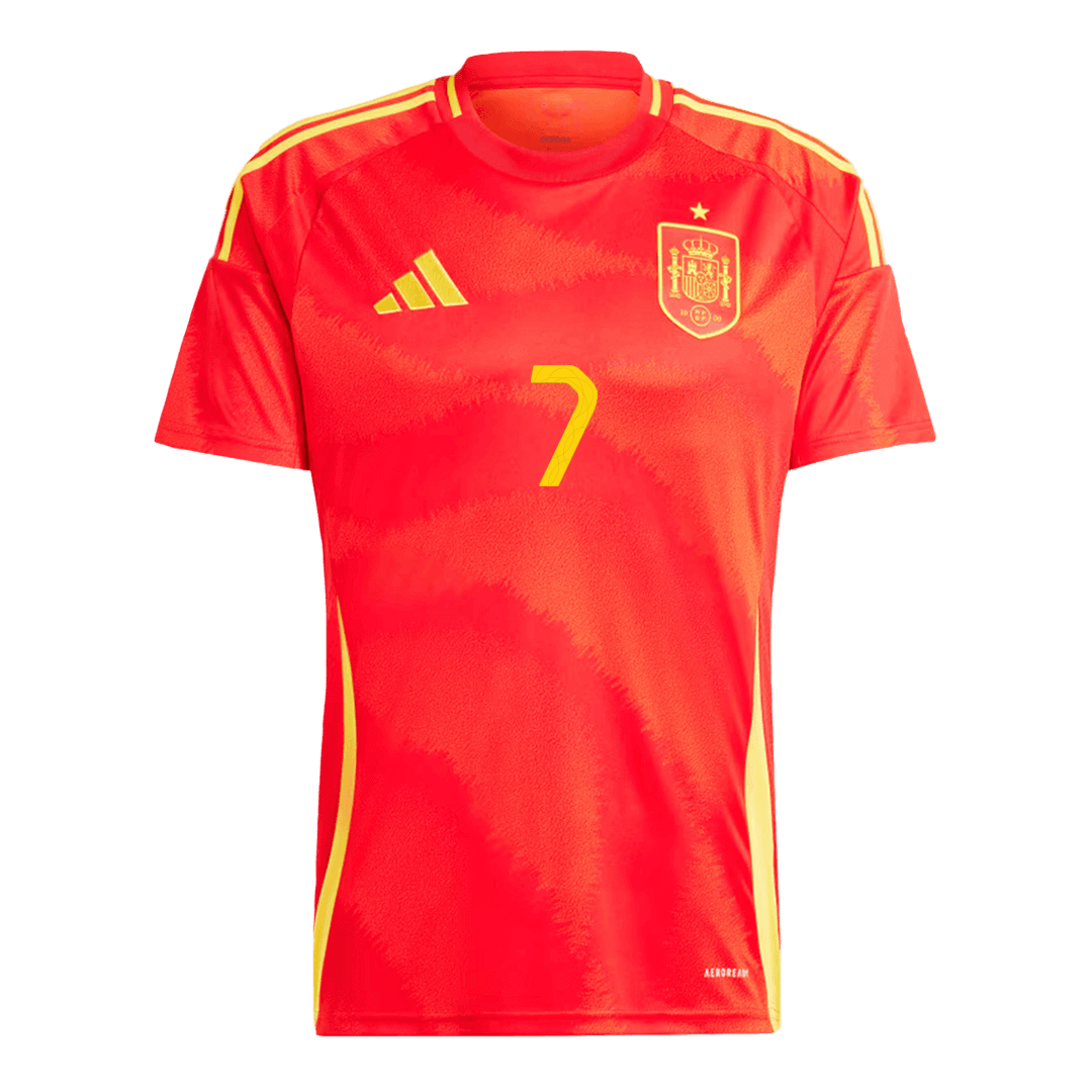 2024 Spain MORATA #7 Euro Cup Home Football Jersey - view 4