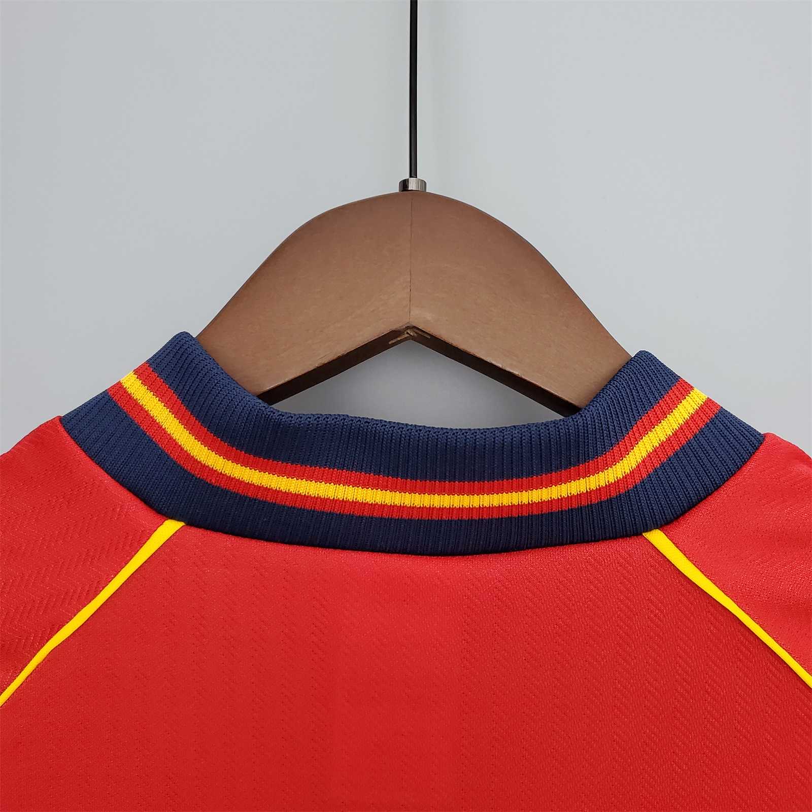 1998 Spain Home World Cup Retro Jersey - view 5