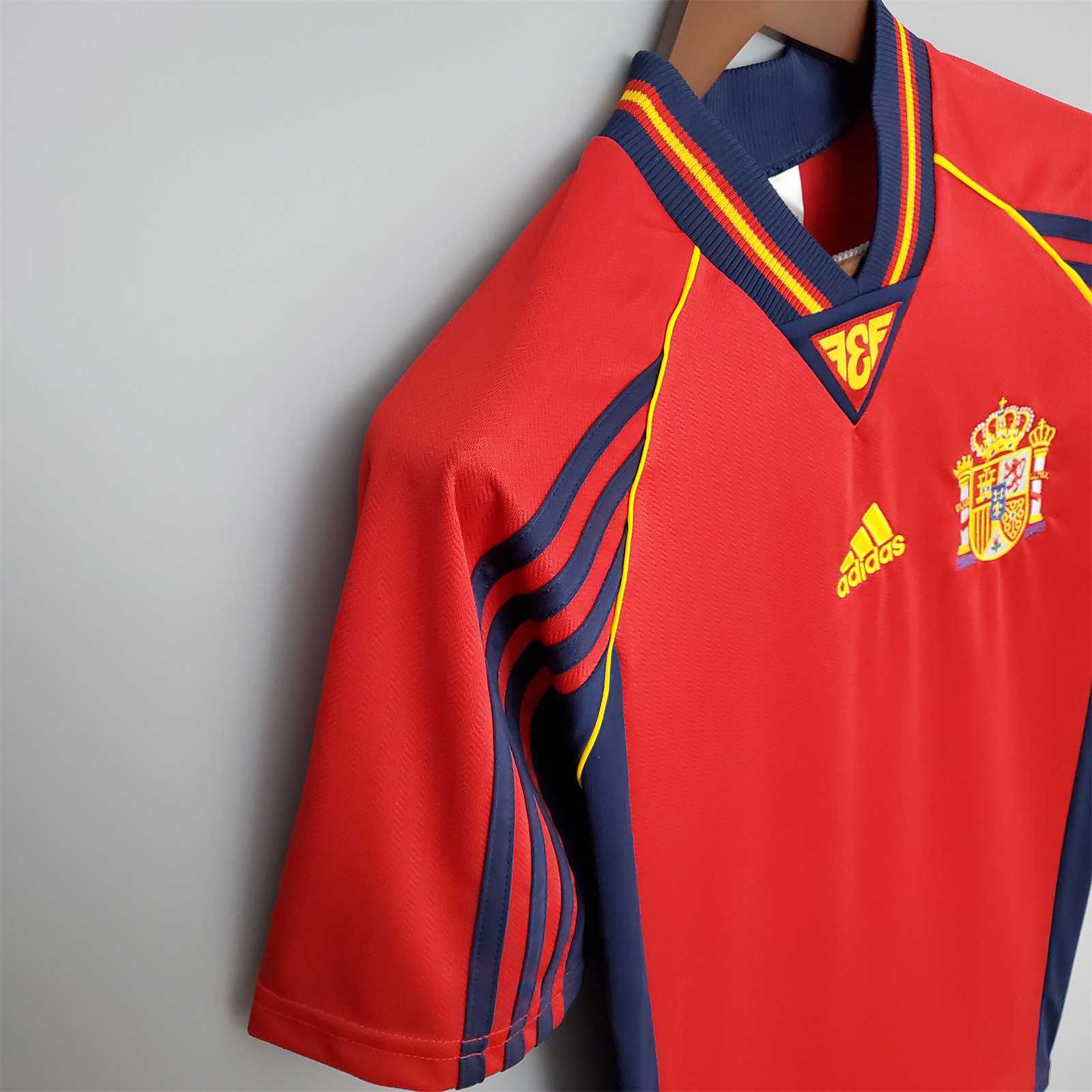 1998 Spain Home World Cup Retro Jersey - view 6