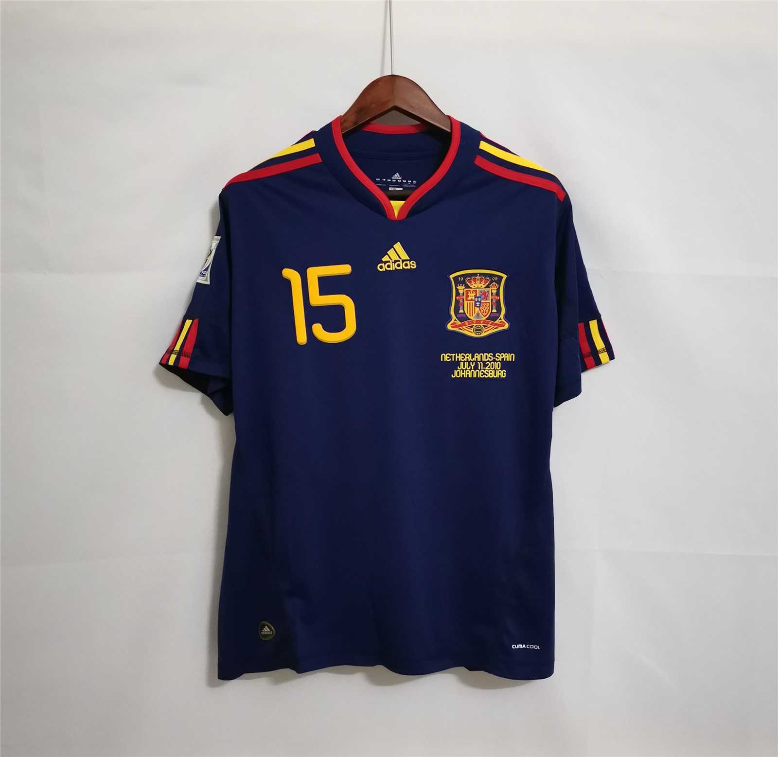 2010 Spain Away World Cup Final Retro Jersey - view 12