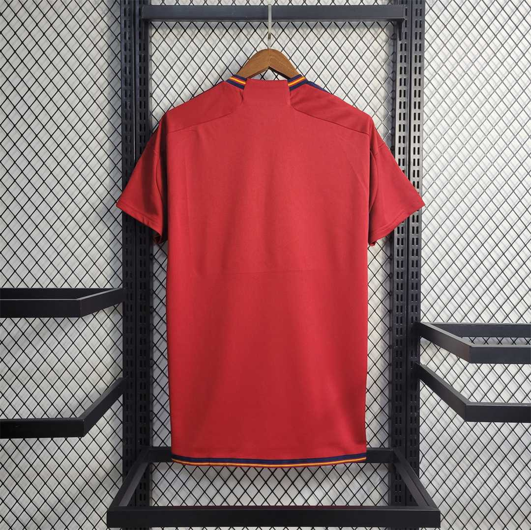 2022 Spain   World Cup Home Fan Edition Soccer Jersey - view 3