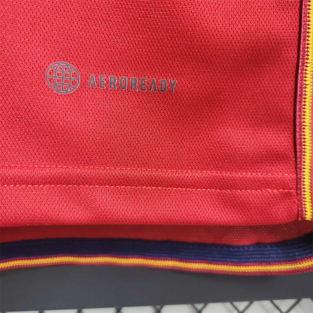 2022 Spain   World Cup Home Fan Edition Soccer Jersey - view 9