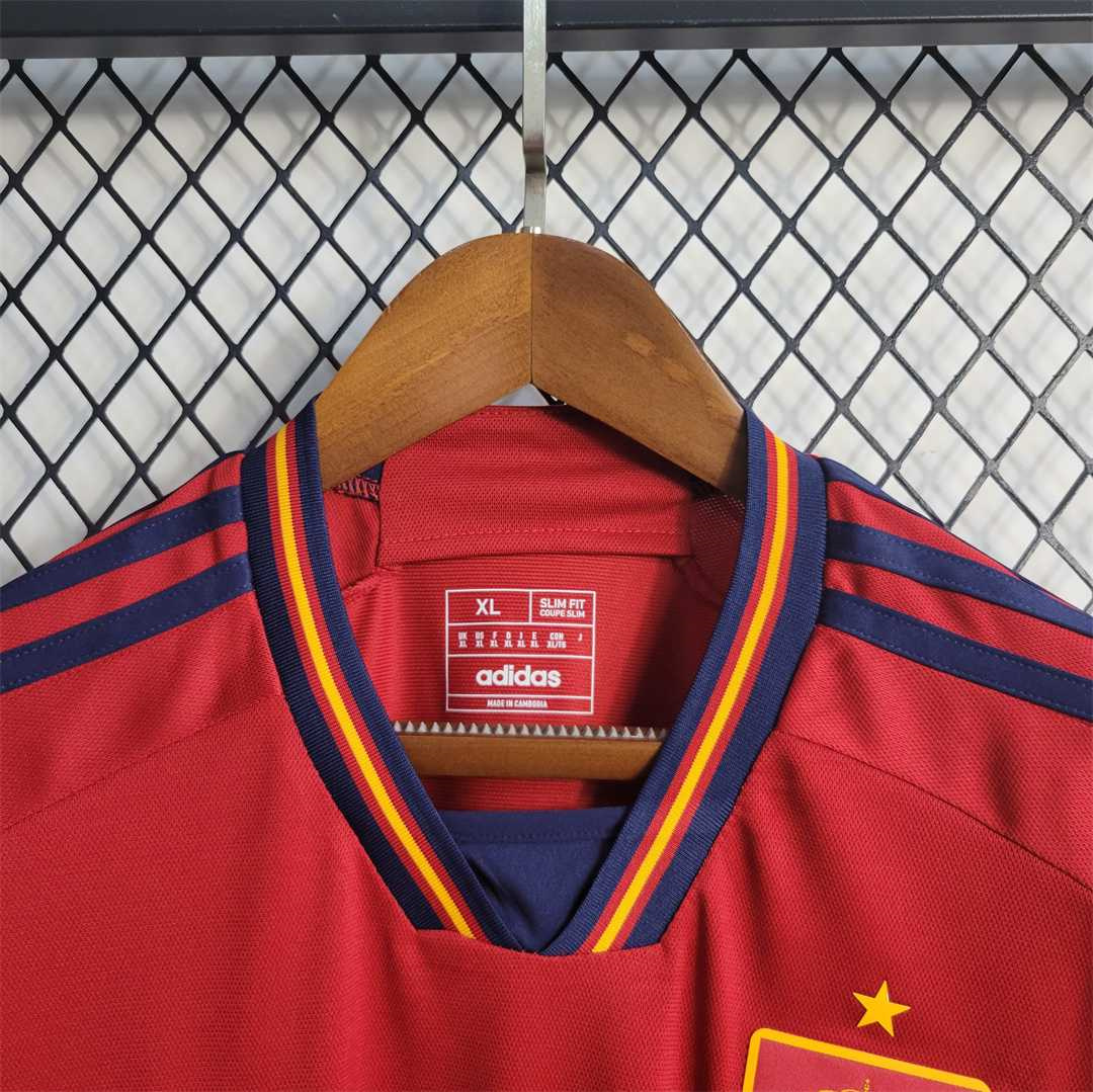 2022 Spain   World Cup Home Fan Edition Soccer Jersey - view 10