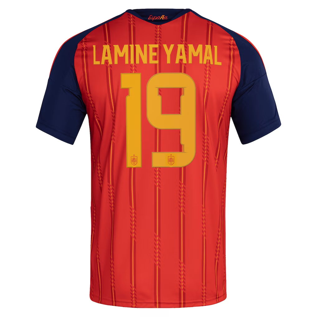Lamine Yamal#19 Spain National Team adidas 2026 Home Replica Jersey - Red - view 3