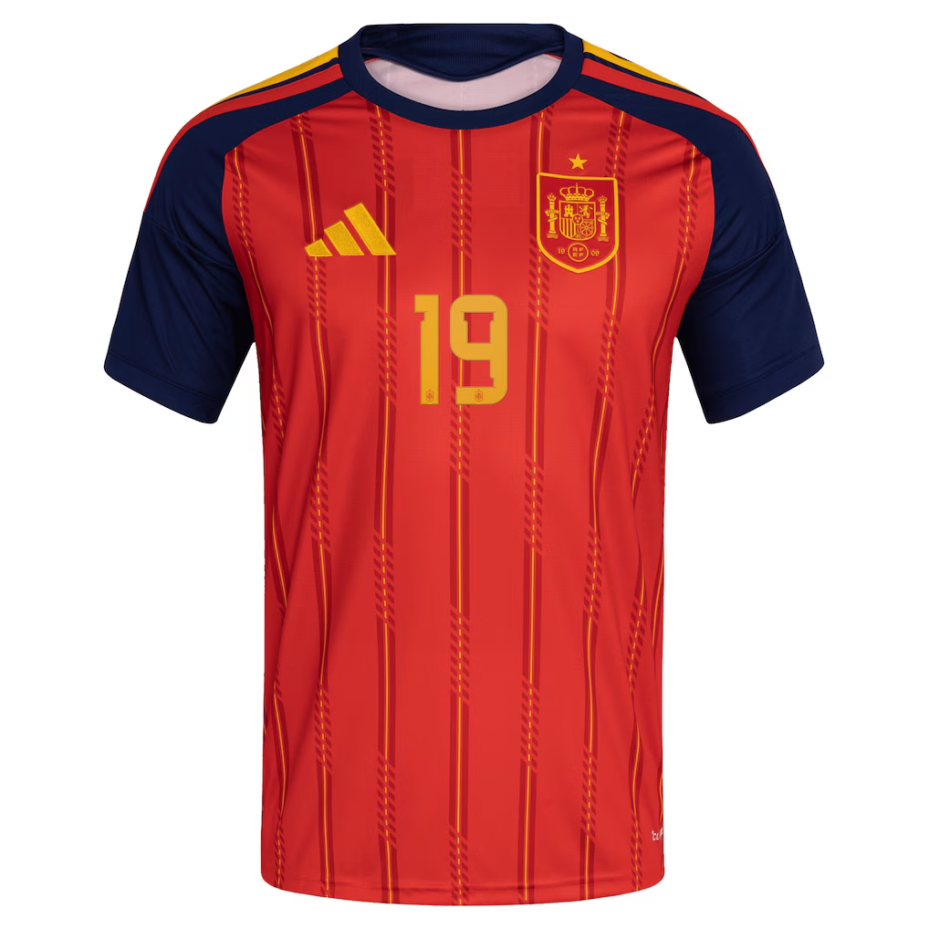 Lamine Yamal#19 Spain National Team adidas 2026 Home Replica Jersey - Red - view 4