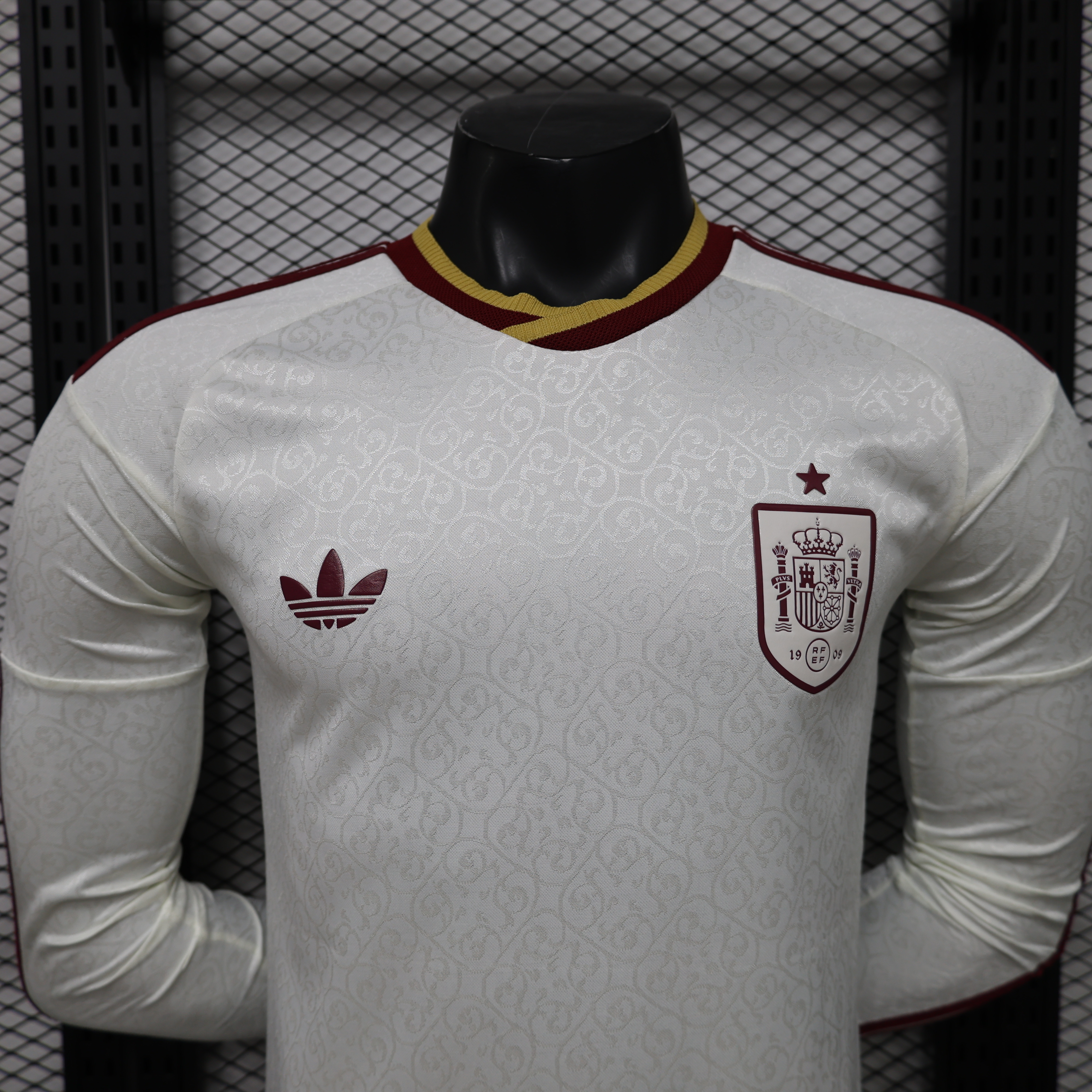 2026 Spain Away World Cup Soccer Jersey Authentic Shirt Long Sleeve - view 7
