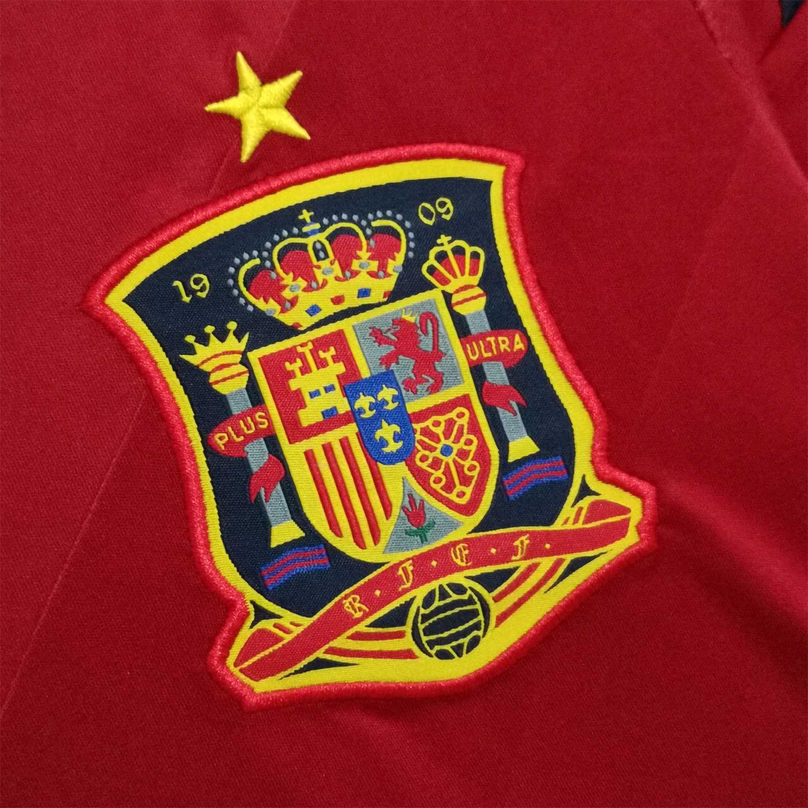 2012 Spain Home Retro Soccer Jersey - view 4