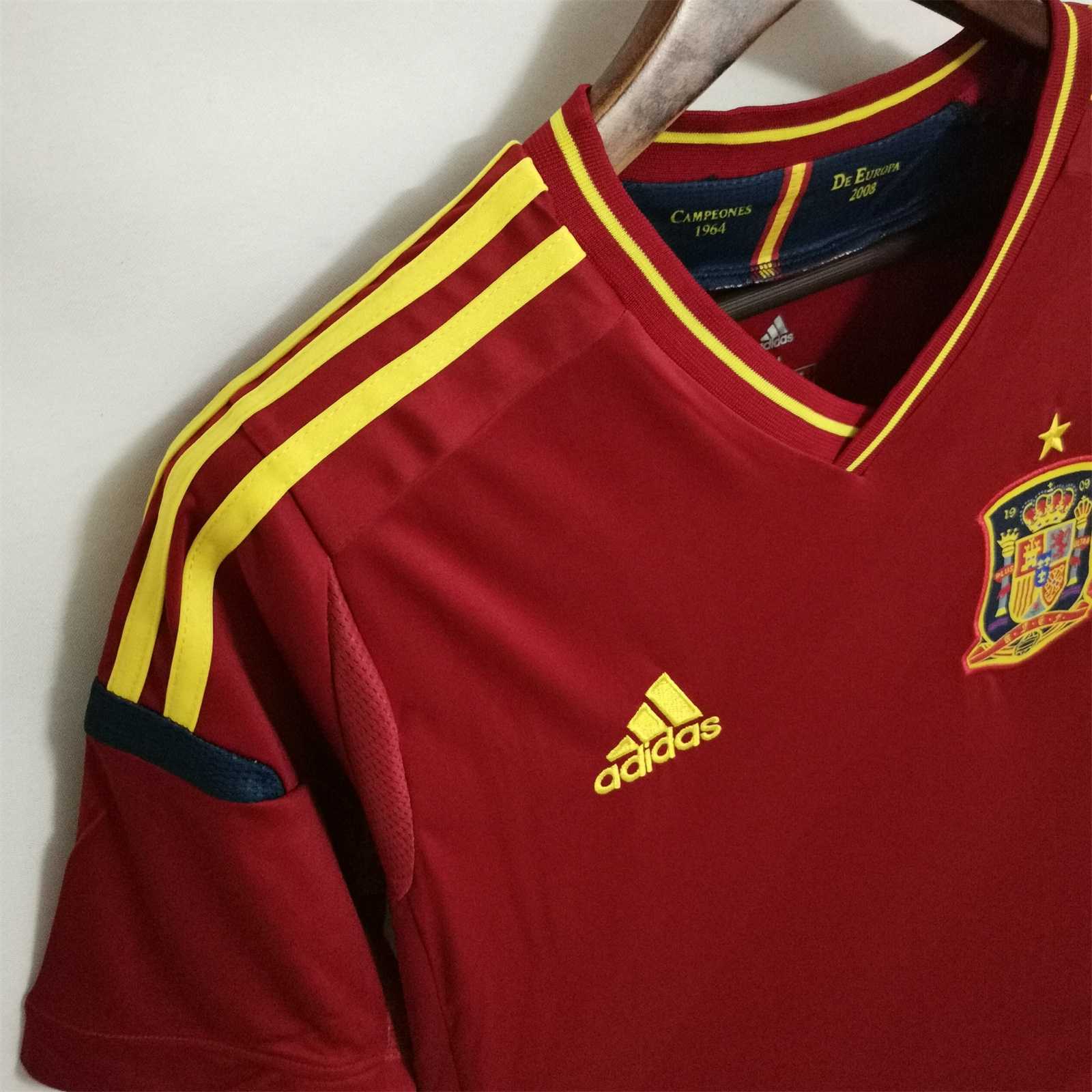 2012 Spain Home Retro Soccer Jersey - view 6