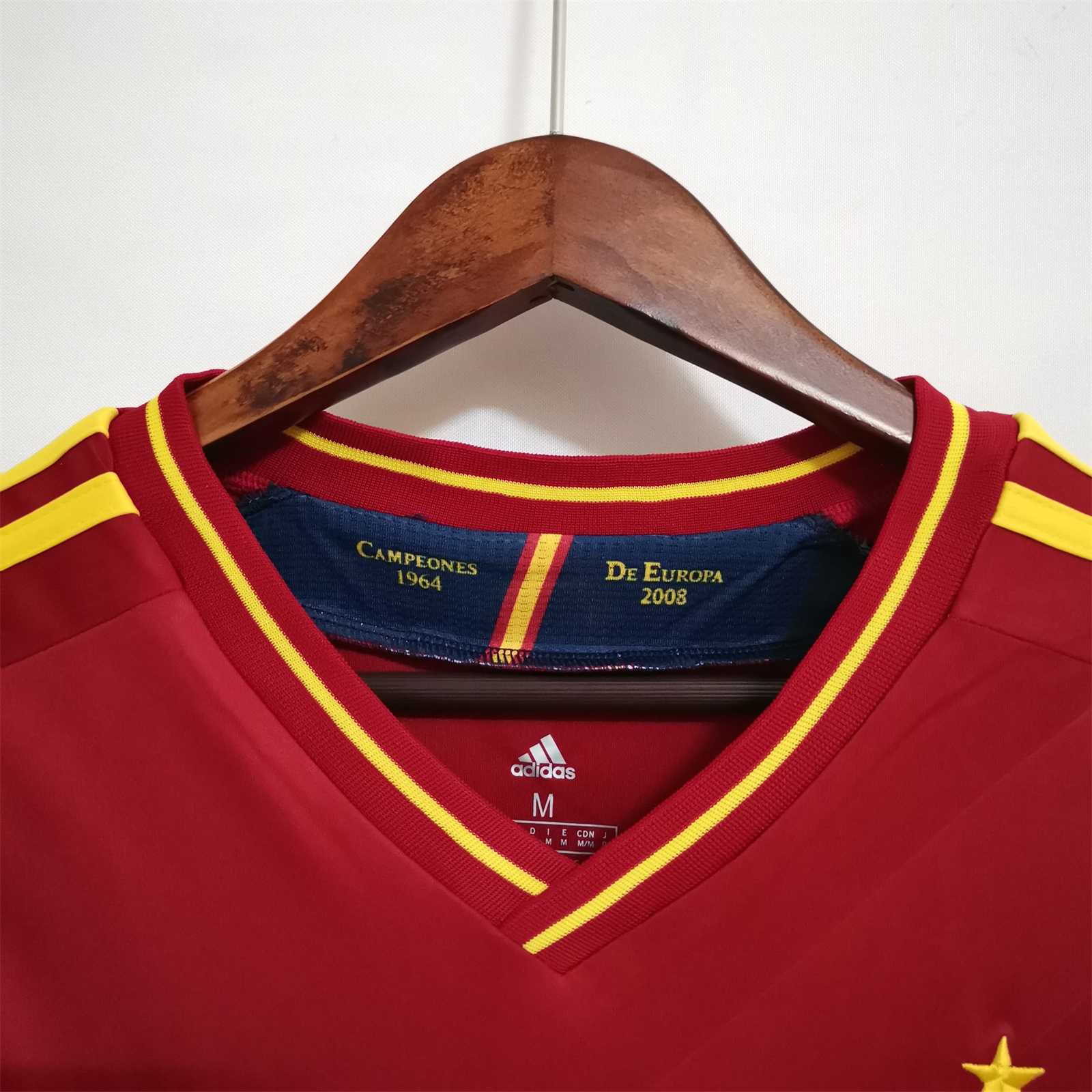 2012 Spain Home Retro Soccer Jersey - view 9