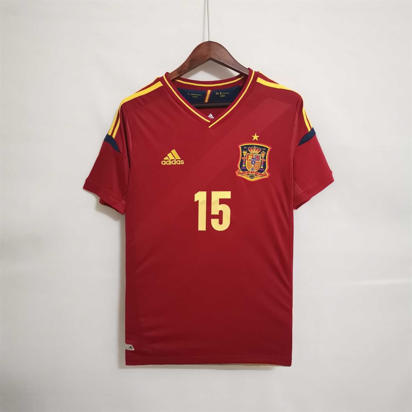 2012 Spain Home Retro Soccer Jersey - view 10