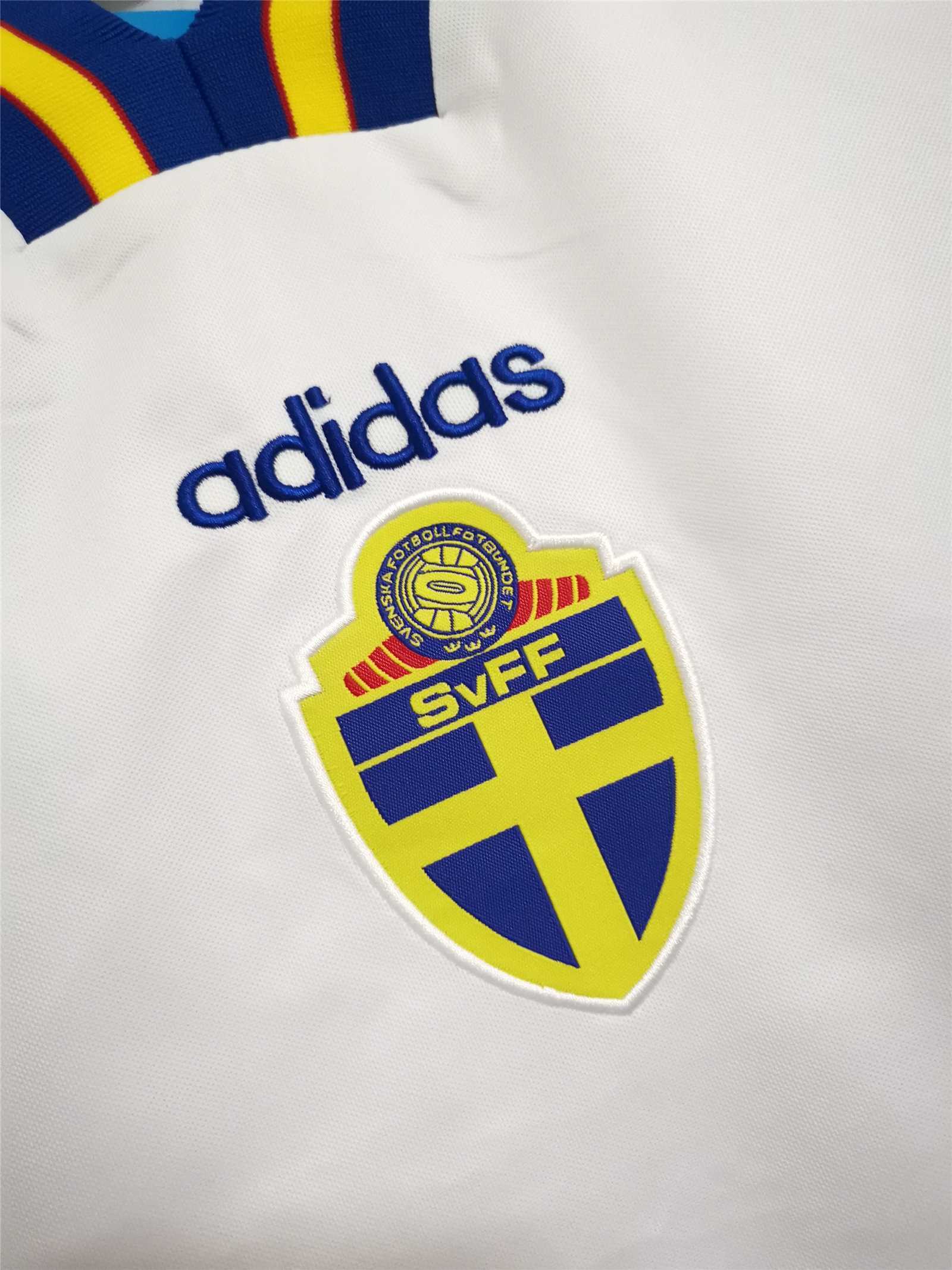 1994 Sweden World Cup Away Soccer Retro Jersey - view 6
