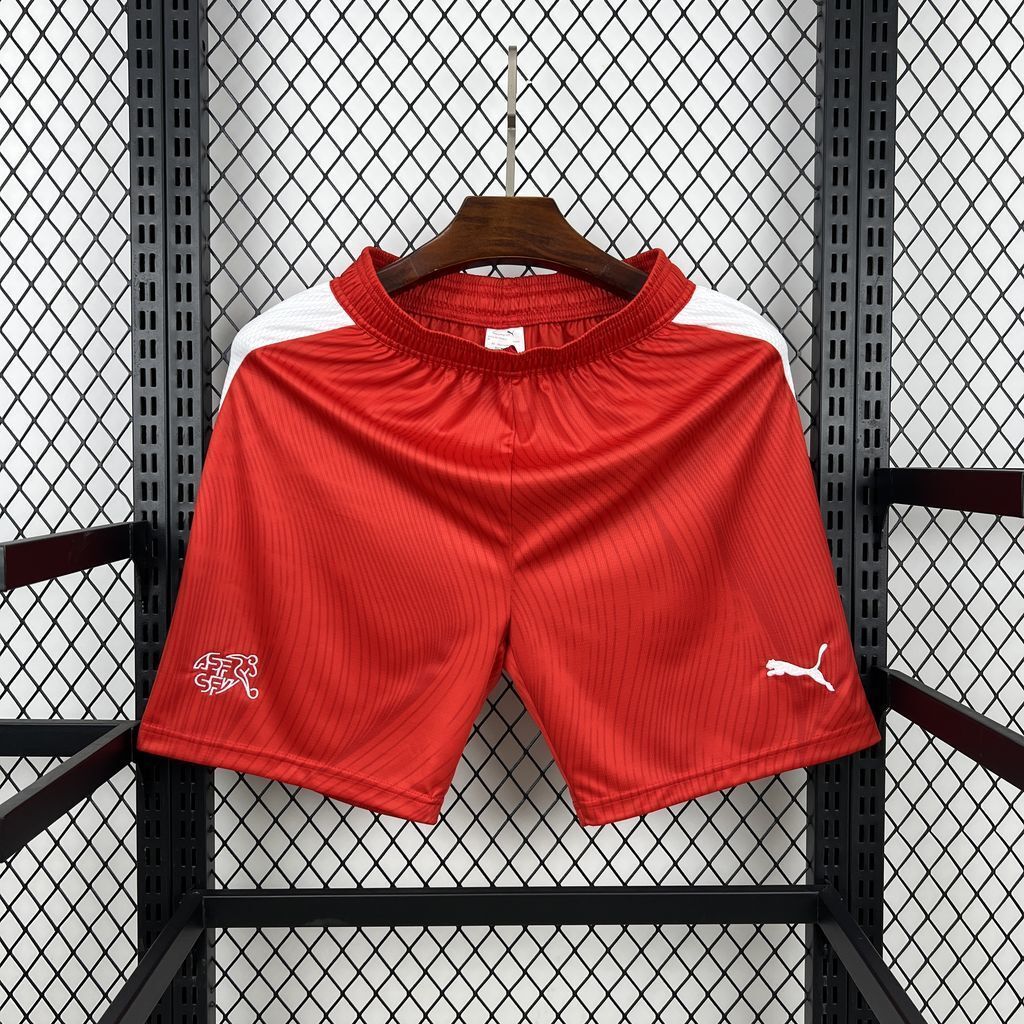 2026 Switzerland World Cup Home Soccer Shorts