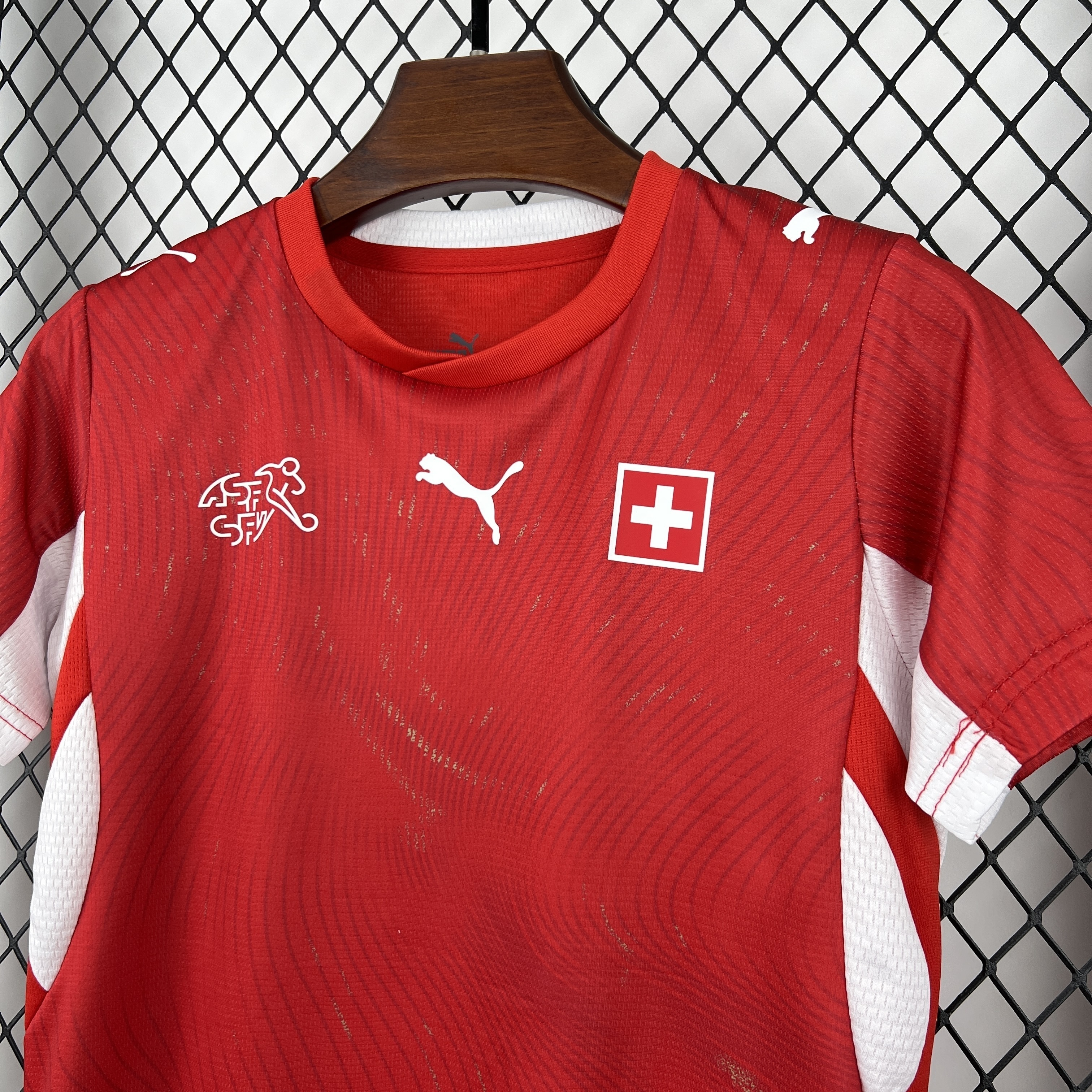 2026 Switzerland Home World Cup Soccer Kids Kit Jersey+Shorts - view 6