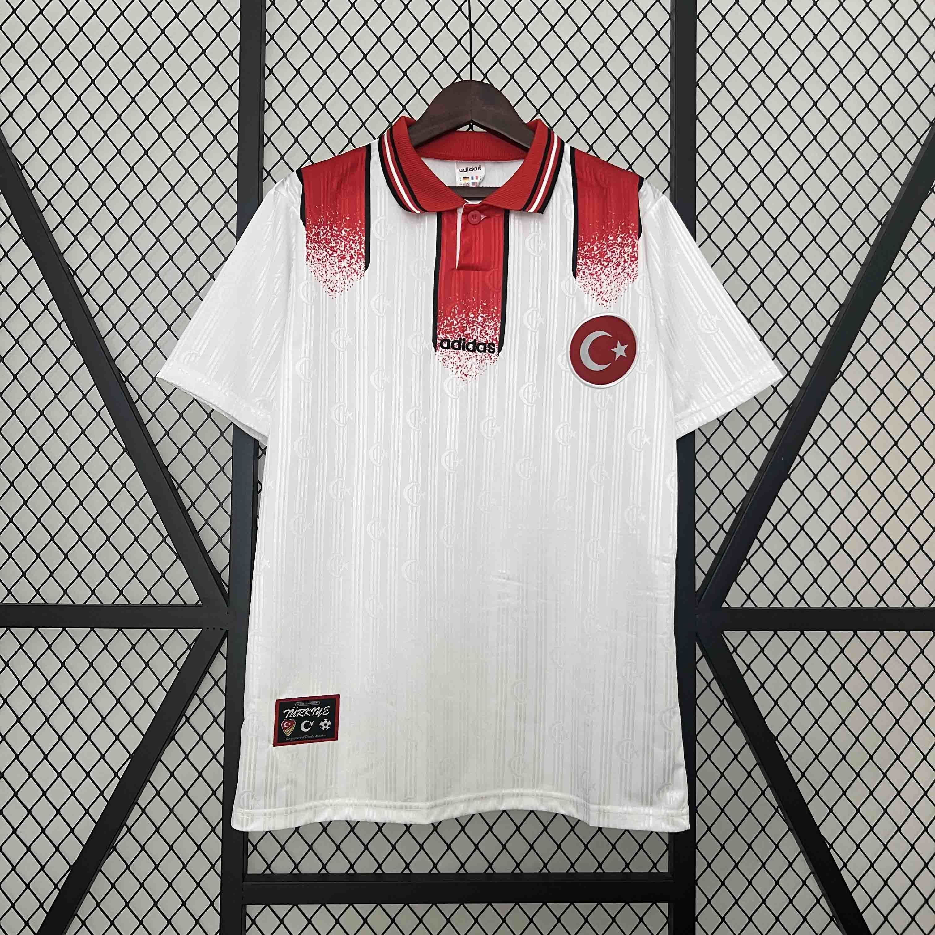 1996 Turkey World Cup Away Football Retro Jersey