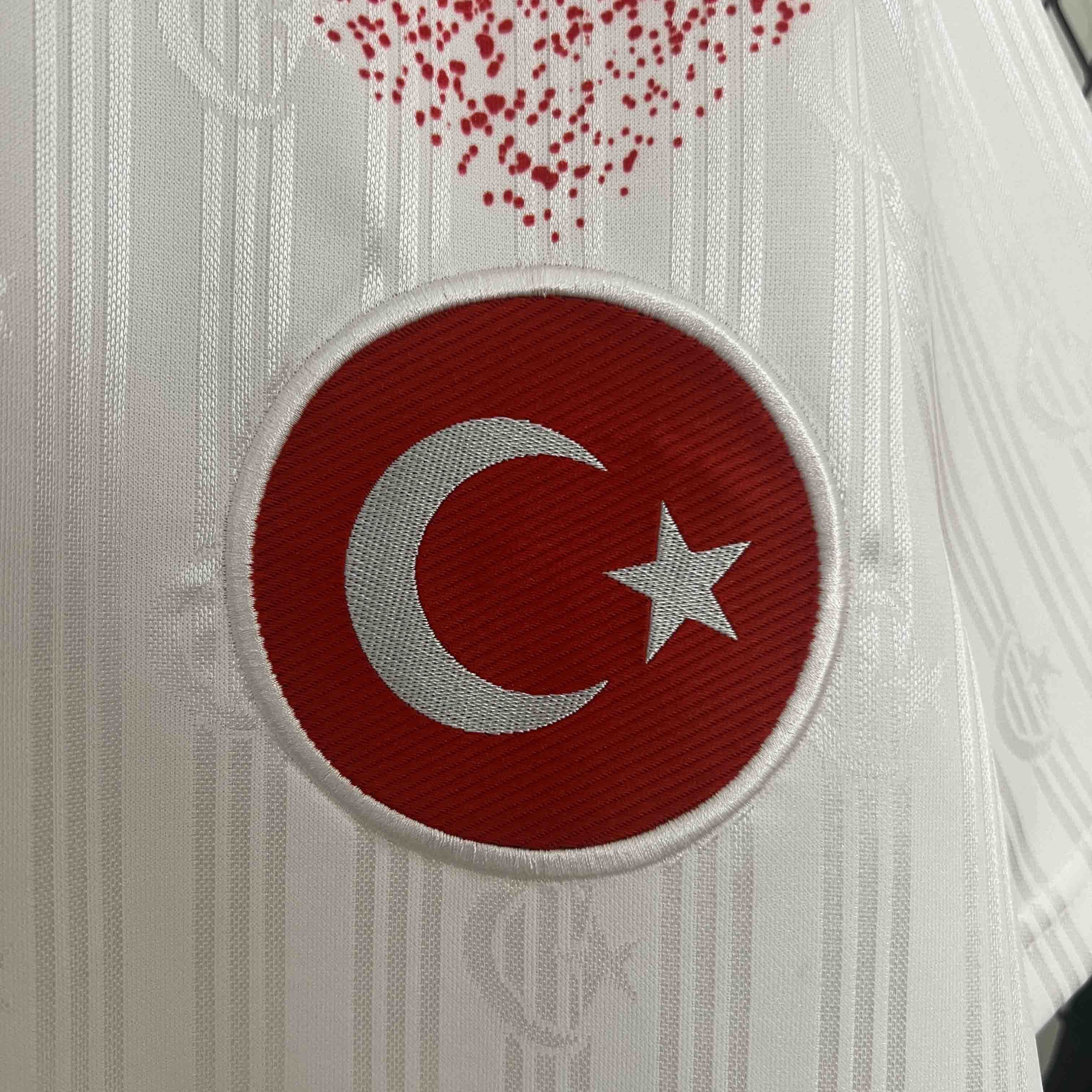 1996 Turkey World Cup Away Football Retro Jersey - view 3