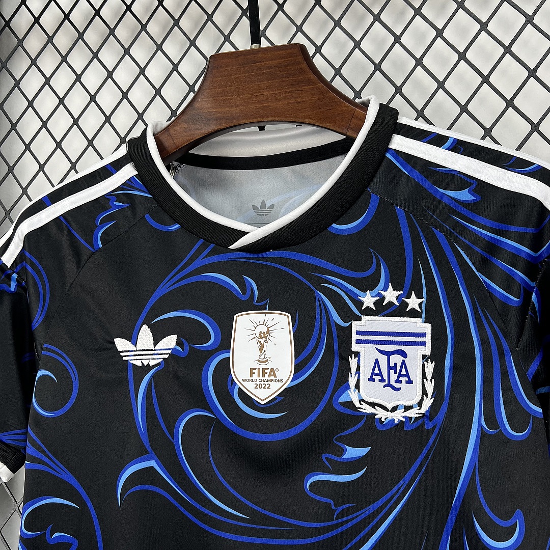 2026 Argentina Away World Cup Soccer Kids Kit Jersey+Shorts - view 5