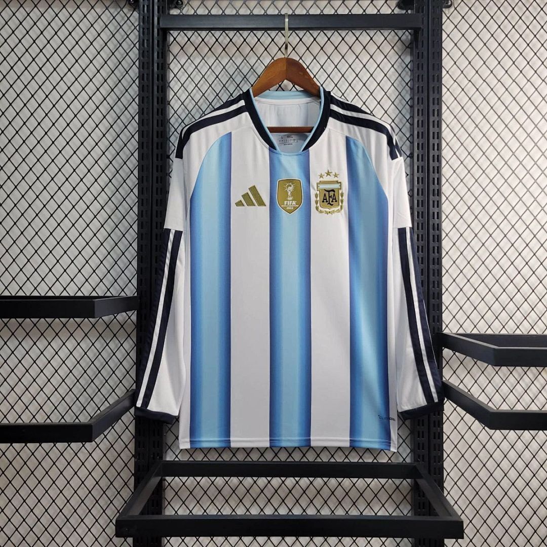 2026 Argentina Home World Cup Soccer Jersey Long Sleeve