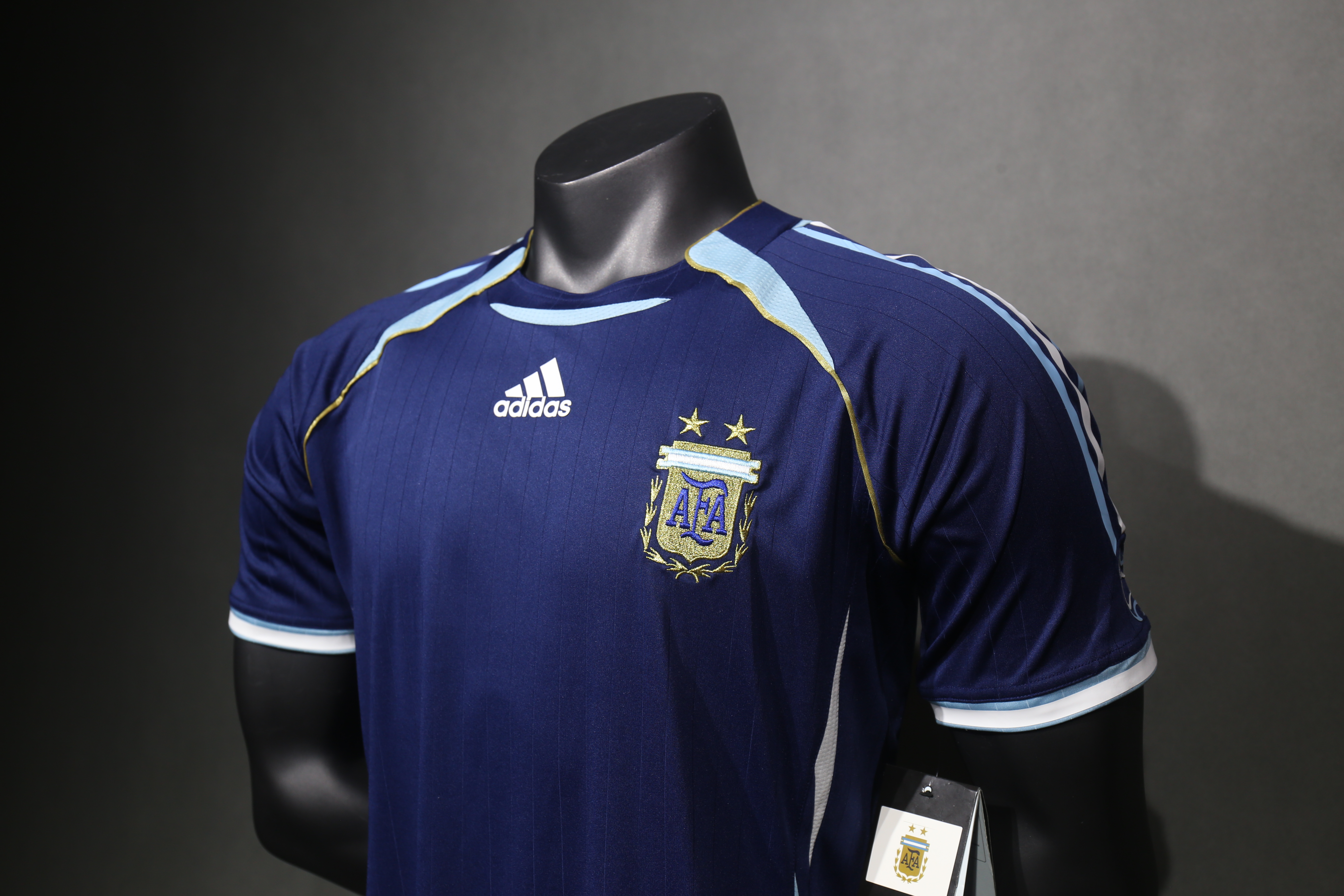 2006 Argentina World Cup Soccer Away Retro Jersey Player Version - view 12
