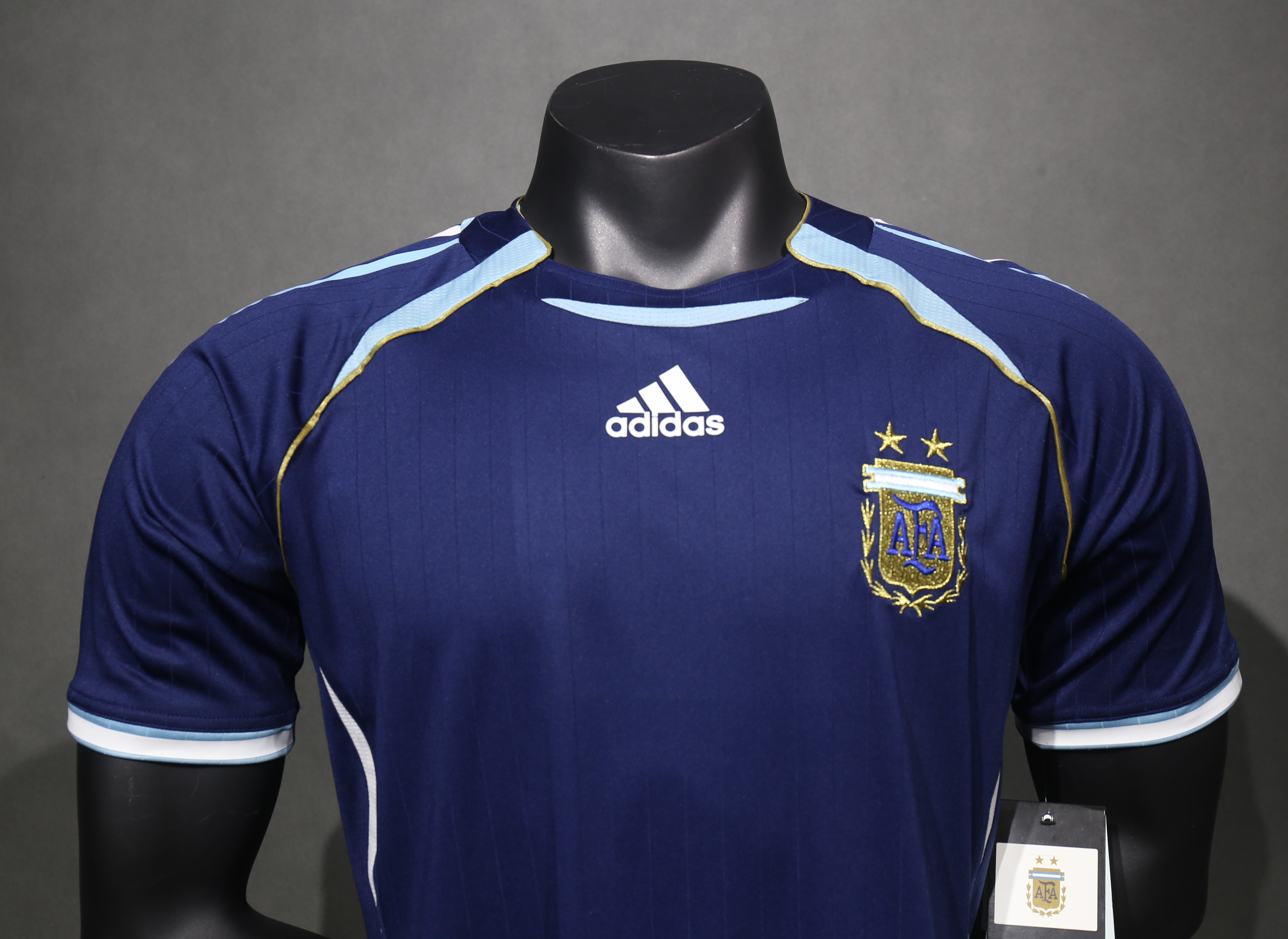 2006 Argentina World Cup Soccer Away Retro Jersey Player Version - view 14