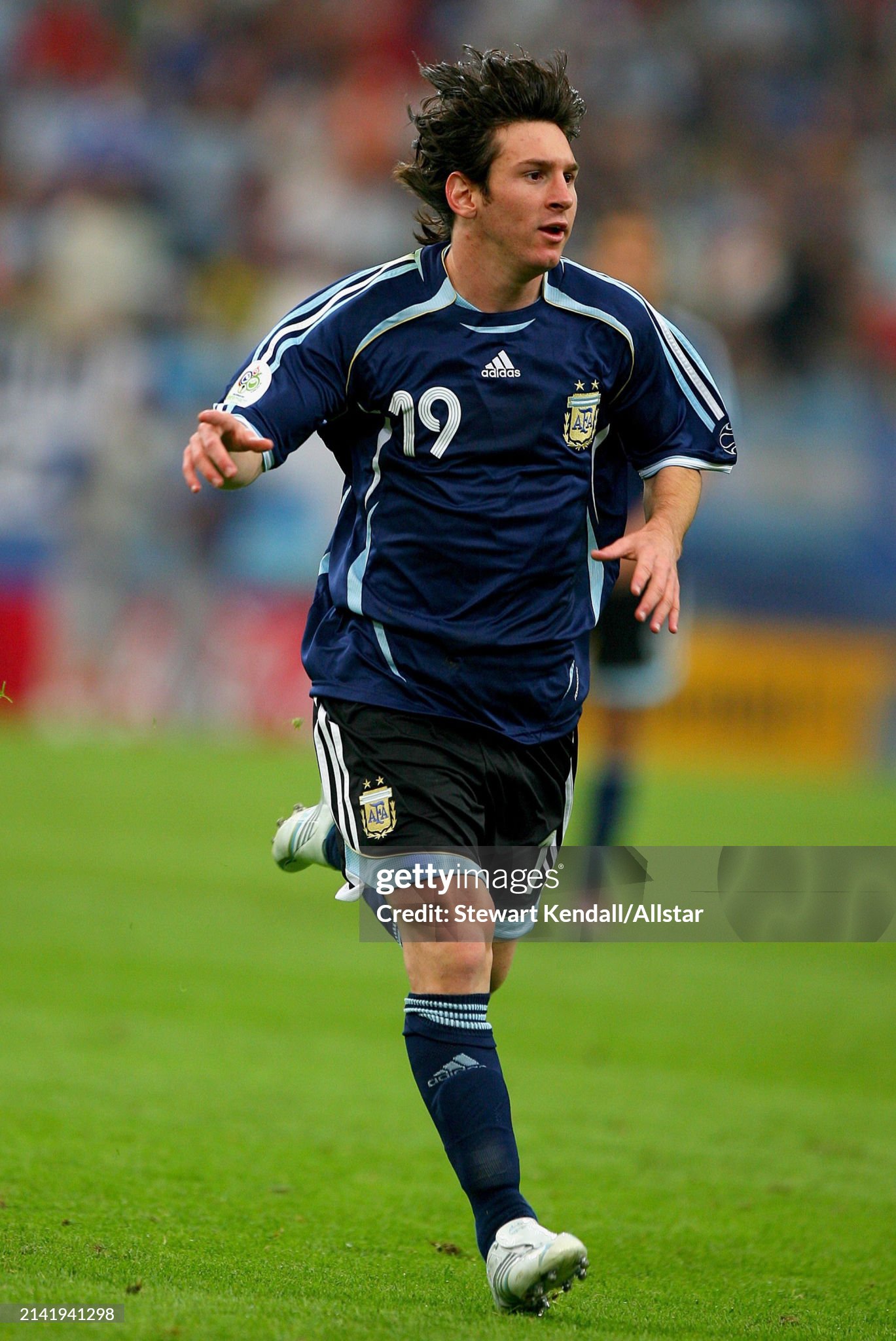 2006 Argentina World Cup Soccer Away Retro Jersey Player Version - view 5