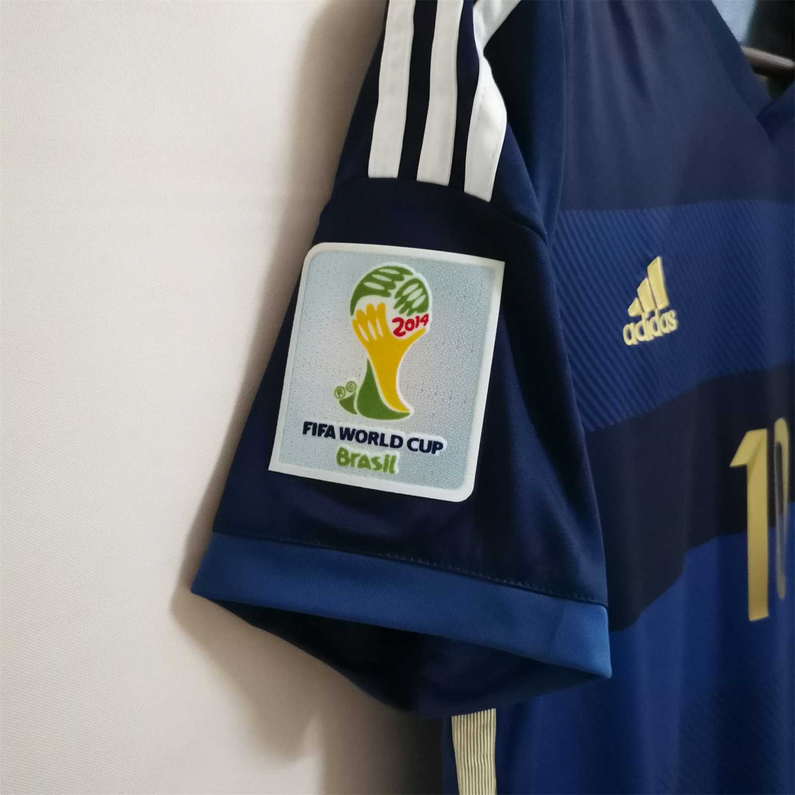 2014 Argentina World Cup Soccer Away Retro Jersey - view 8