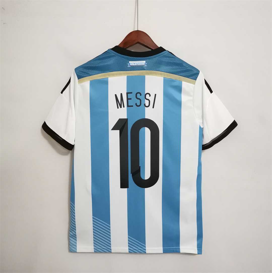 2014 Argentina World Cup Soccer Home Retro Jersey - view 6