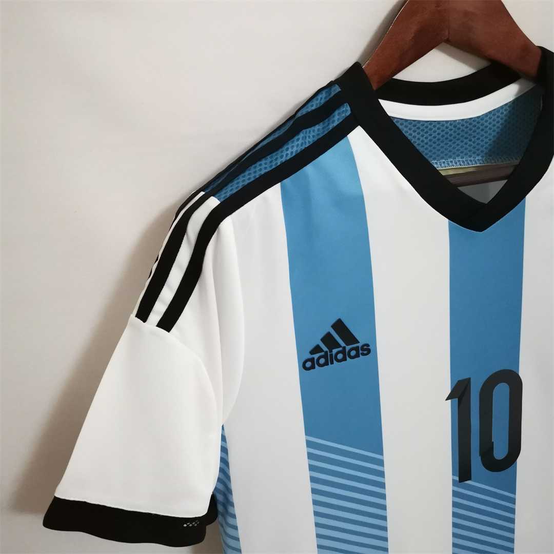 2014 Argentina World Cup Soccer Home Retro Jersey - view 9