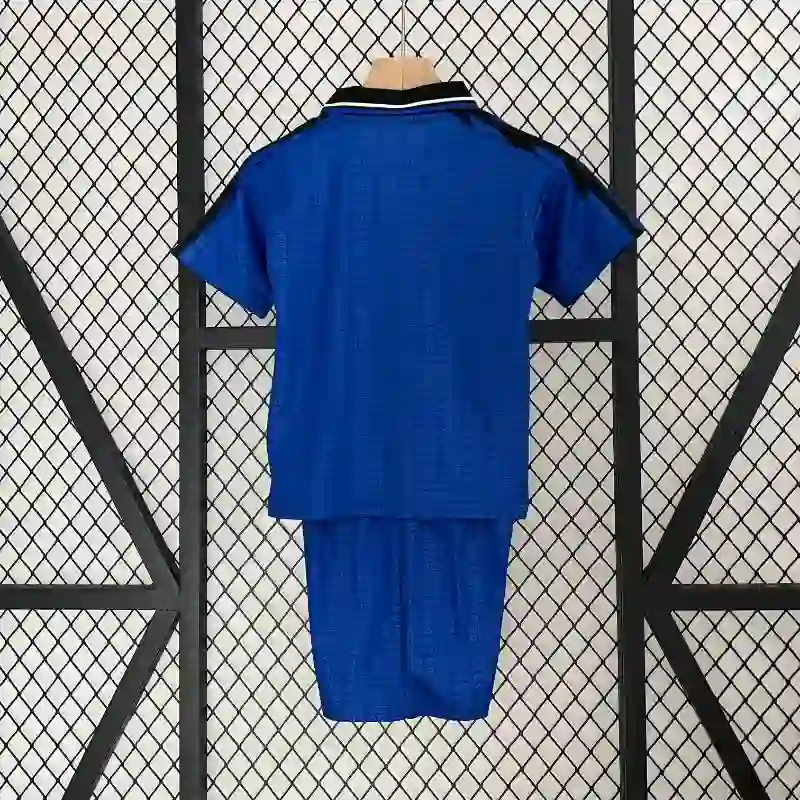 1994 Argentina World Cup Soccer Away Retro Kids Kit Jersey+Shorts - view 3