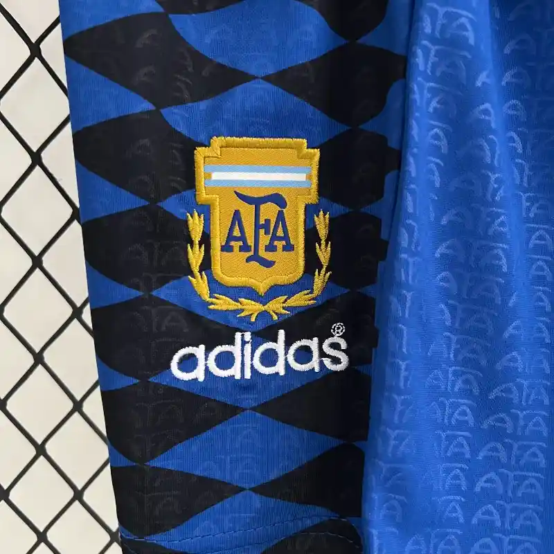 1994 Argentina World Cup Soccer Away Retro Kids Kit Jersey+Shorts - view 8