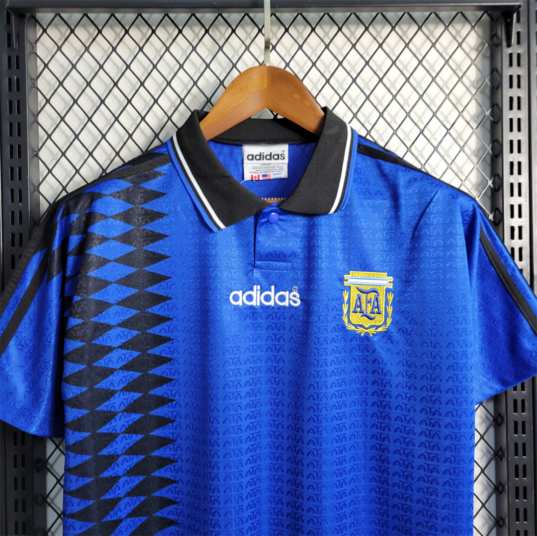 1994 Argentina World Cup Soccer Away Retro Jersey - view 4